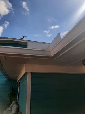 Seamless Gutter Installation using White K-Style Gutters