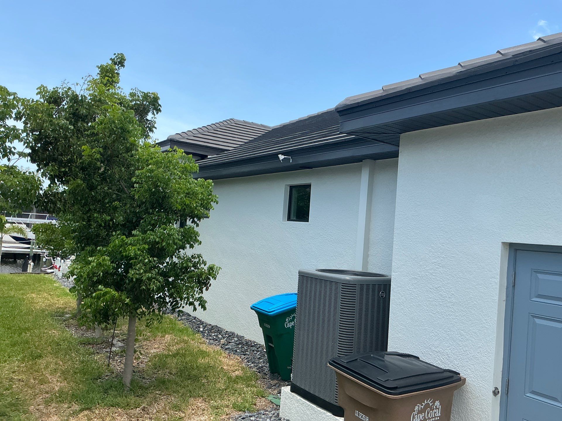 Dark Bronze 7-Inch Gutter Installation in Cape Coral FL by Gutter Professors
