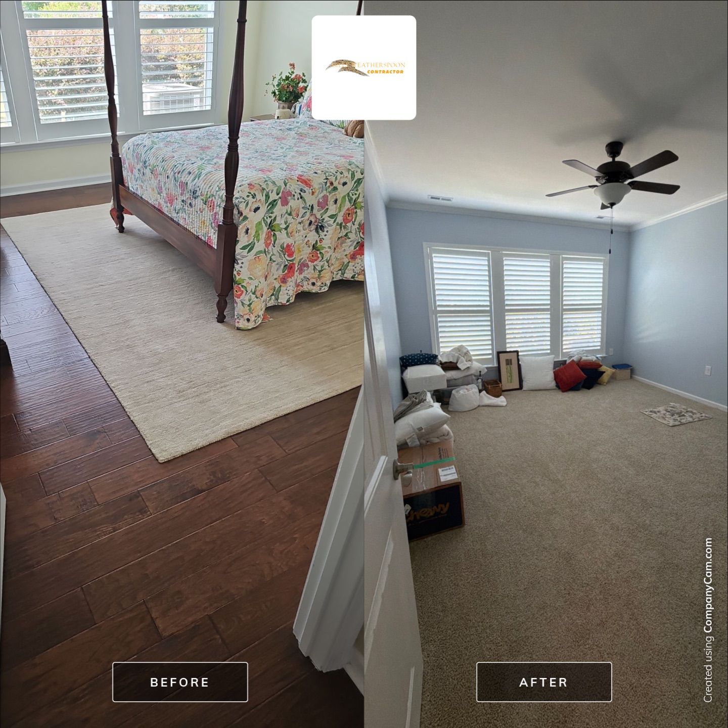 Luxury Vinyl Plank Flooring Installation and Interior Refresh in Durham by Billy Weatherspoon Contractor