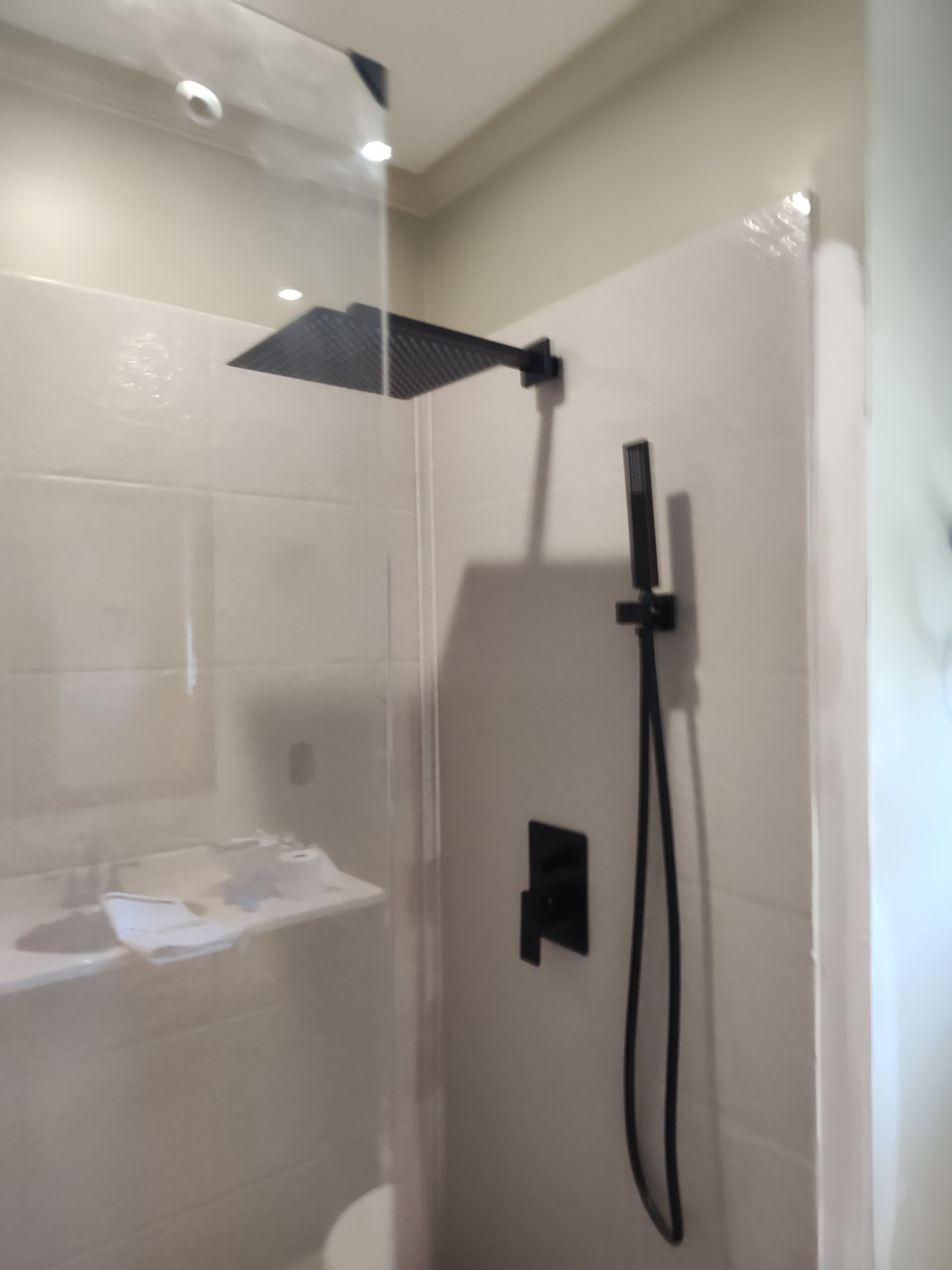 Bathroom Remodel using Onyx by Cornerstone Home Builders, LLC