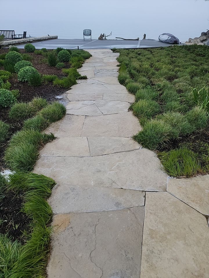Evanston, IL stone patio cleaning by Northern Power Washing LLC.