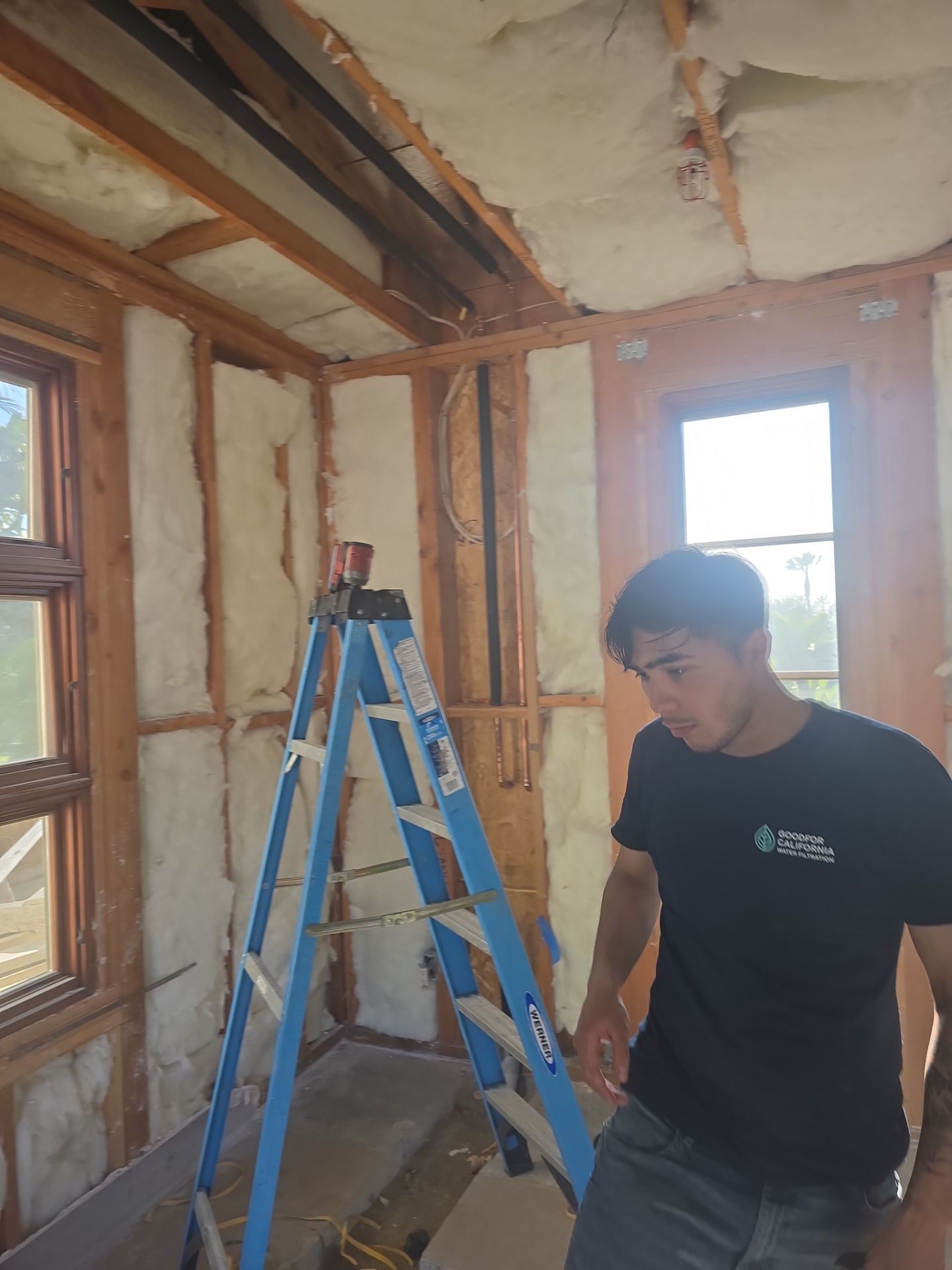 Installing Exterior Water House Line Piping by Us Plumbing