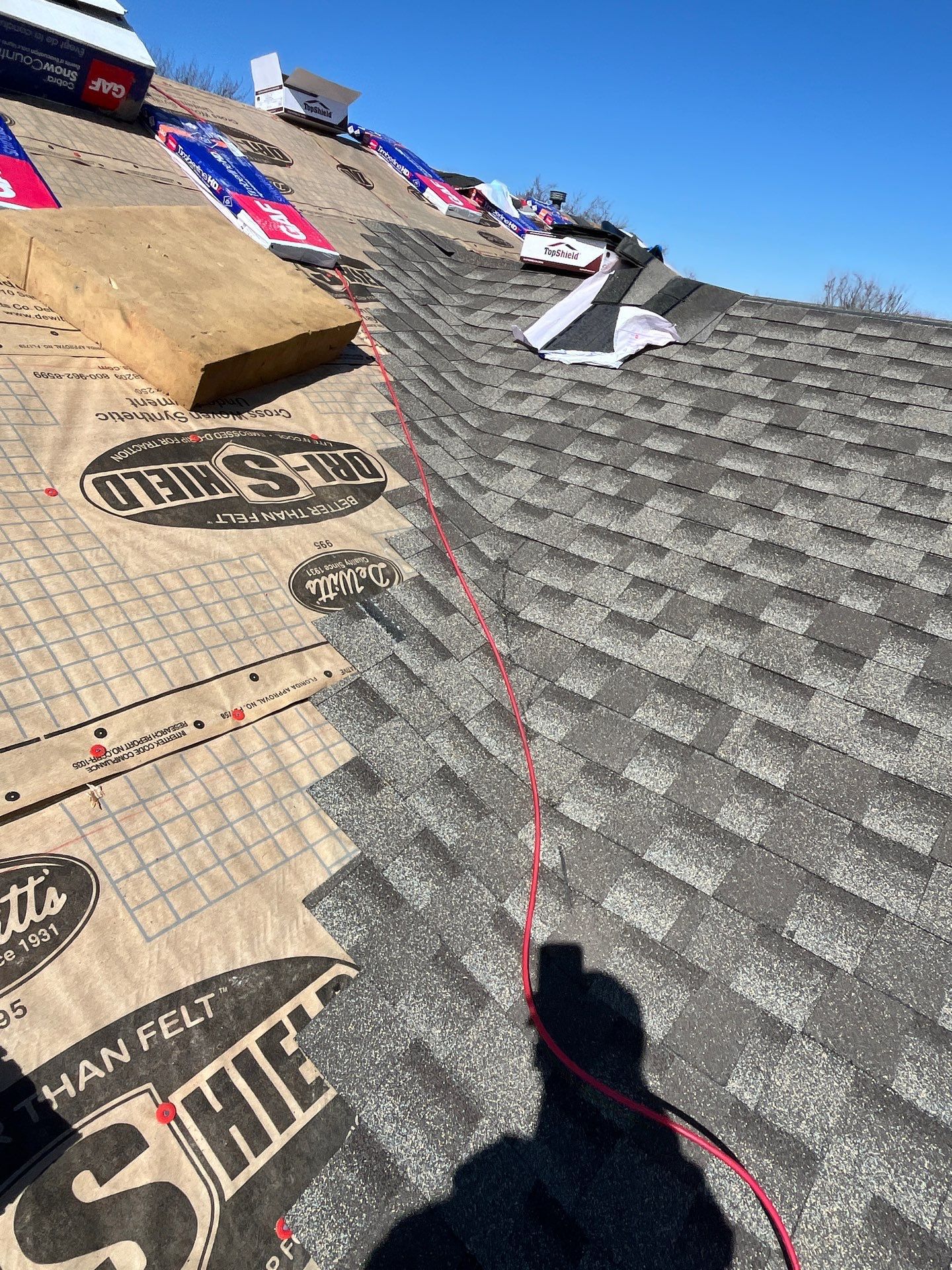 Residential Roofing Installation using CertainTeed Landmark Weathered Wood by Nitro Roofing and Construction