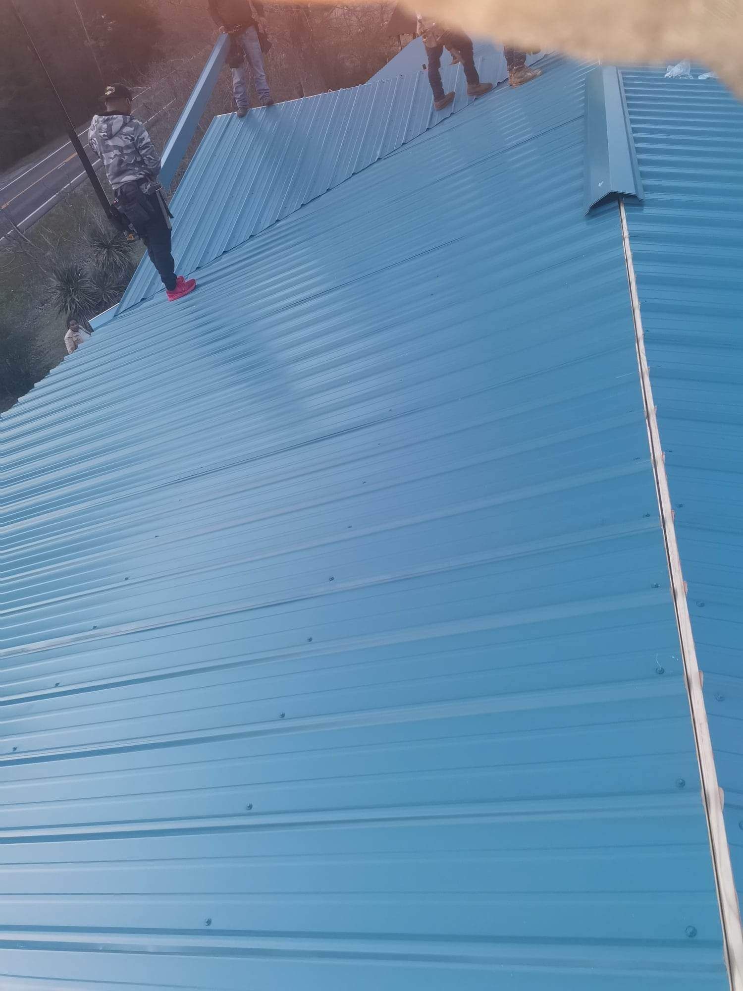 Residential Roofing Installation using 29 gauge metal by Hostetler Roofing