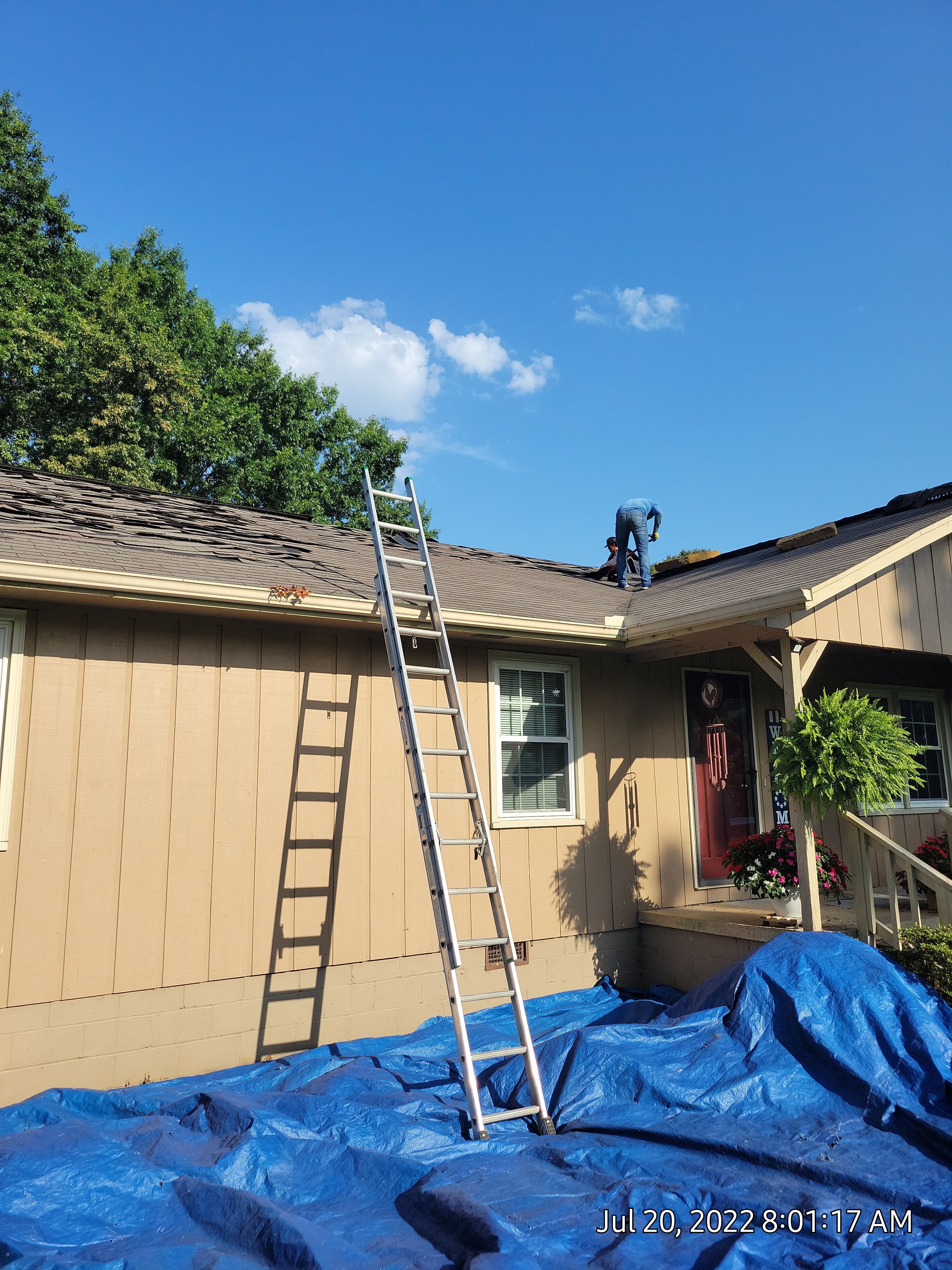 Residential Roof Remove and Replace using Low Rib Metal Roofing Panels by Bullard Roofing