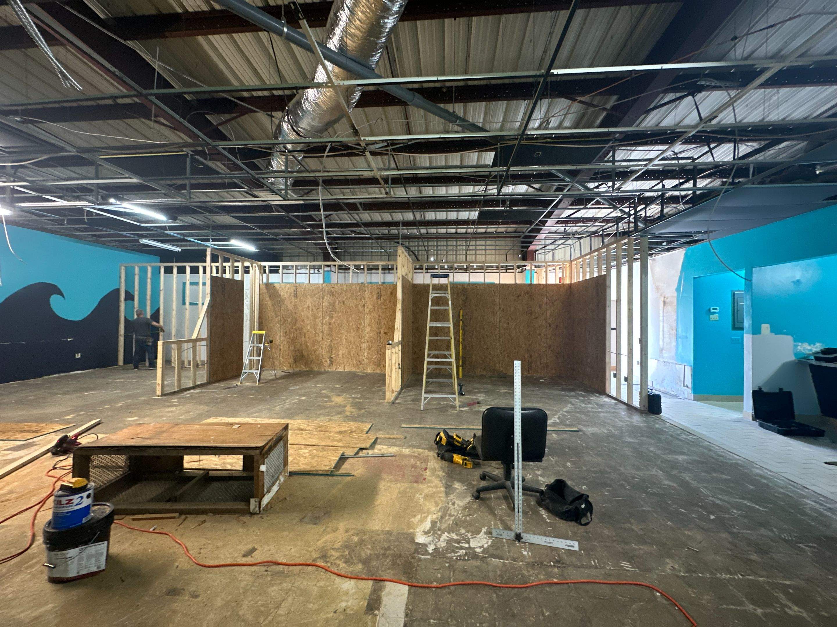 Commercial Indoor Golf Simulator Facility Buildout in Bradenton by Vertical General Contracting