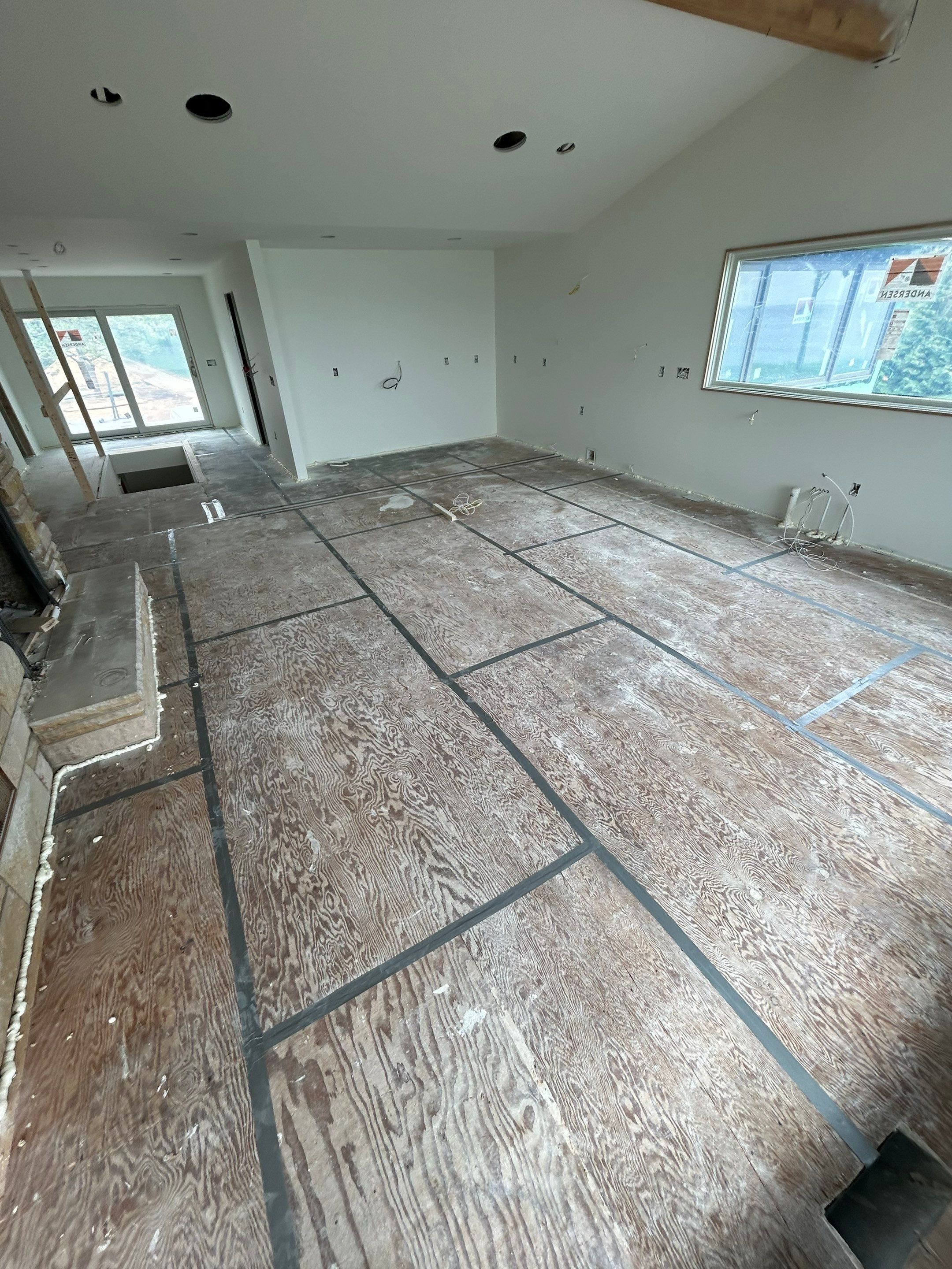 This project has it all!!!! Custom Flooring, Leveling Service, Custom Stair parts and pieces, risers, blue pad cover - all inclusive service from RTB! by RTBaldwin Hardwood Floors
