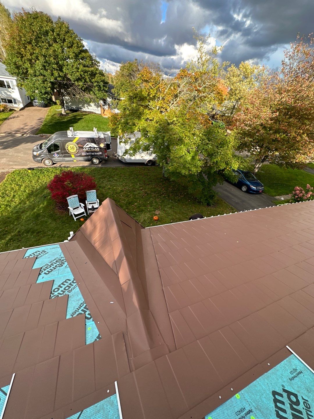 Residential Roofing Installation using Wakefield Bridge Steel Shingle by Ideal Steel by Artisan Roofing & Home Improvements Inc.