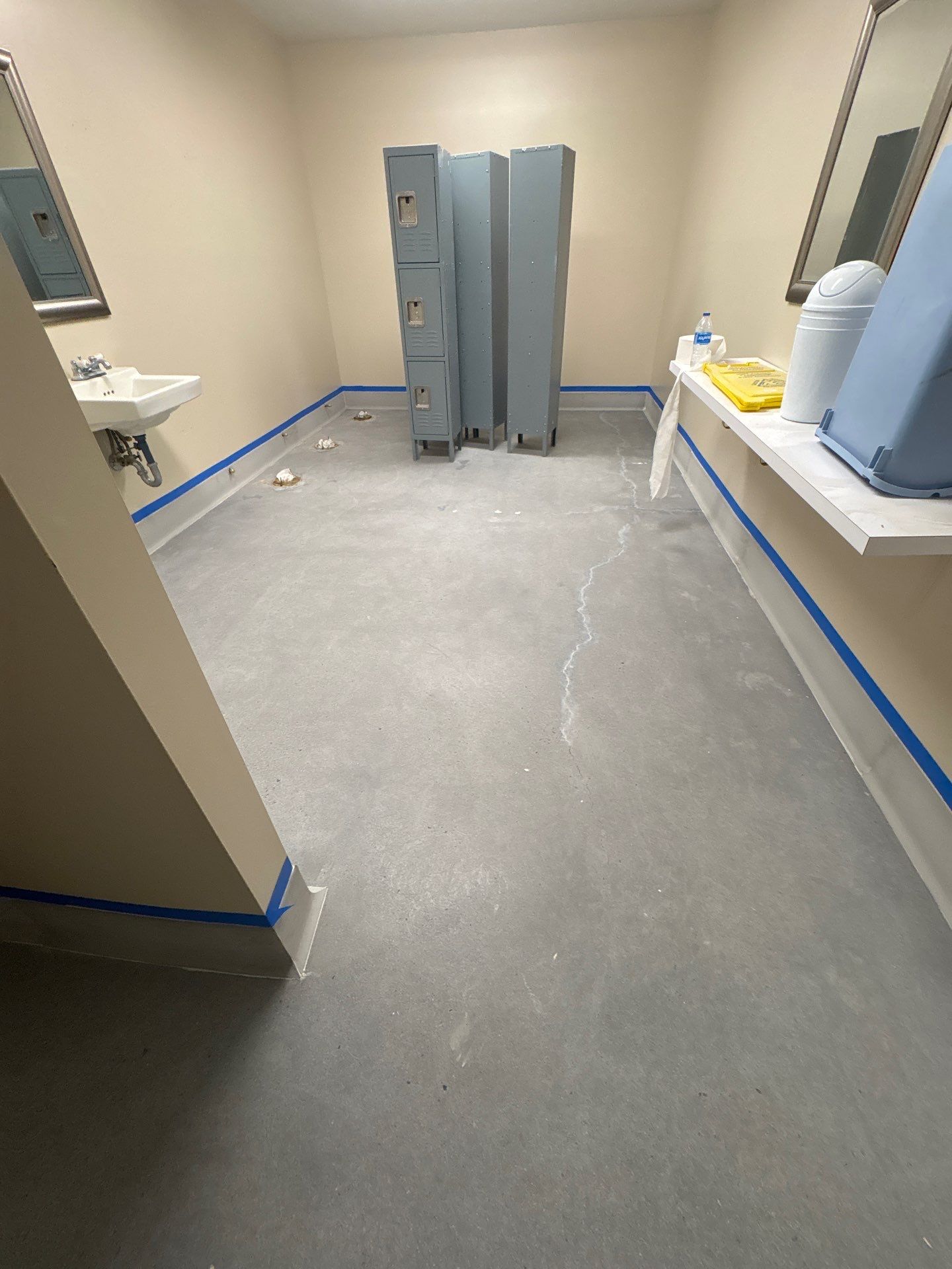 Commercial Kitchen Floor Remodel at Elks, Winchester, VA by Tailored Concrete Coatings