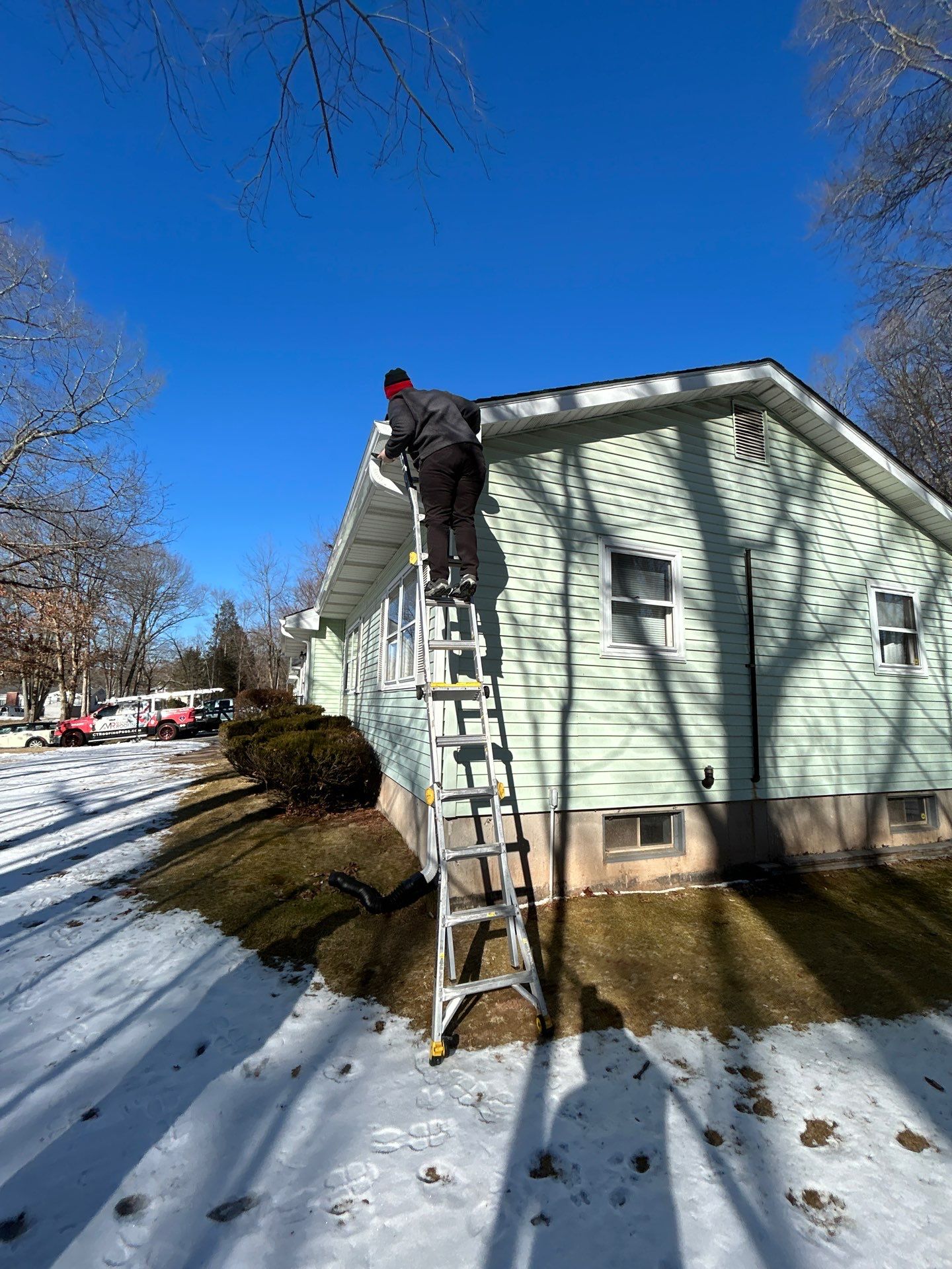 Ice Dam Removal using GAF by Manny Construction LLC