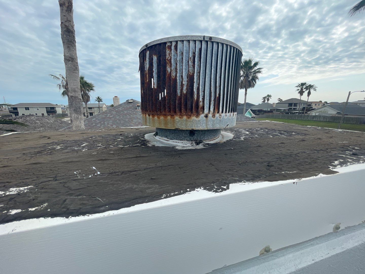Residential Roofing Repair using Galvanized Chimney Cap & Chase by Lighthouse Roofing