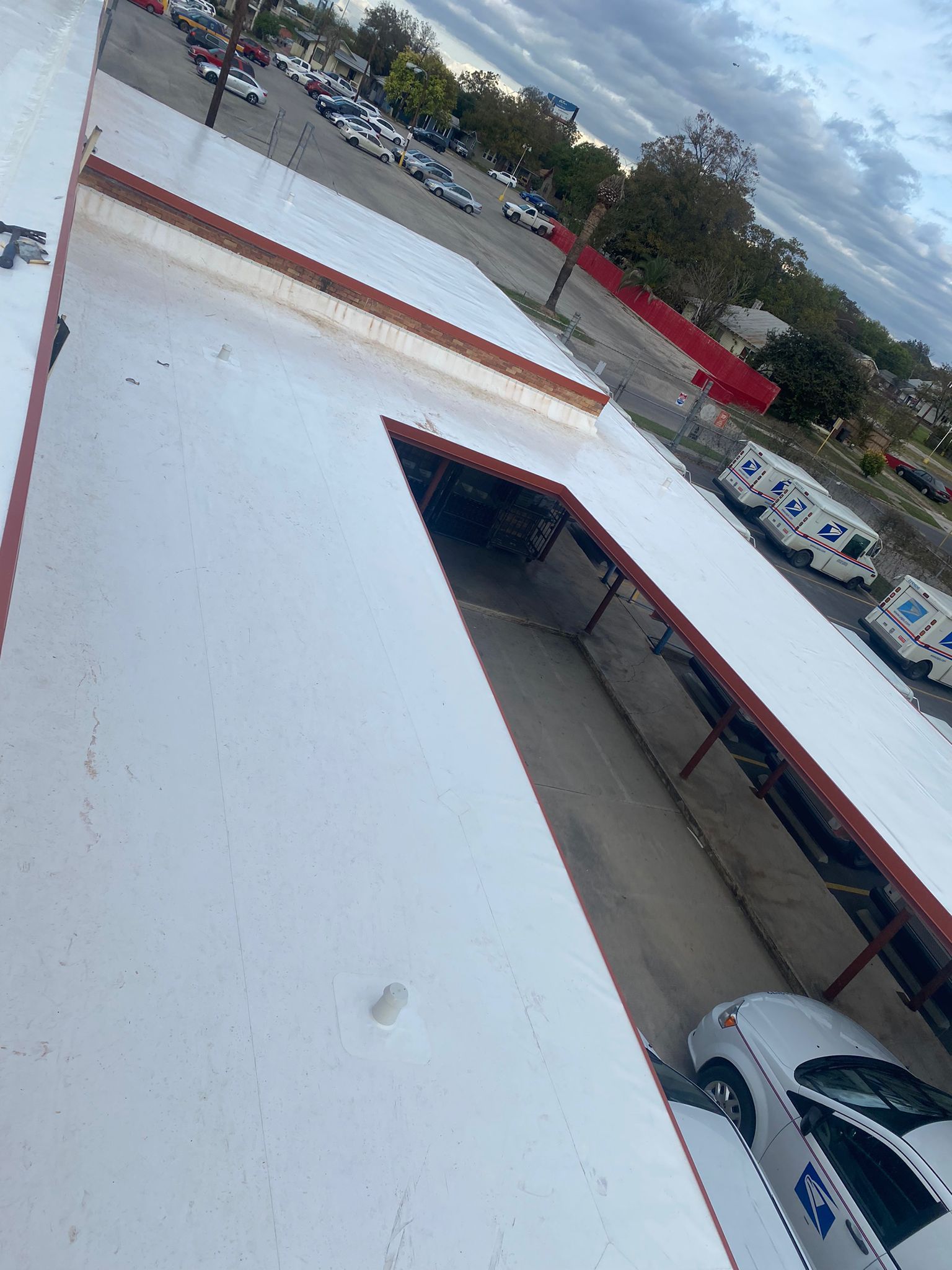 San Antonio Post Office Recover with a 20 year NDL warranty by Grell Roofing, LLC