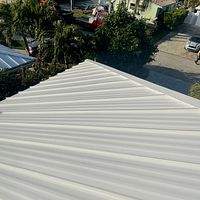 .032 Aluminum 1.5" Mechanical Seam Regal White  by Total Roofing System The Metal Roof Experts