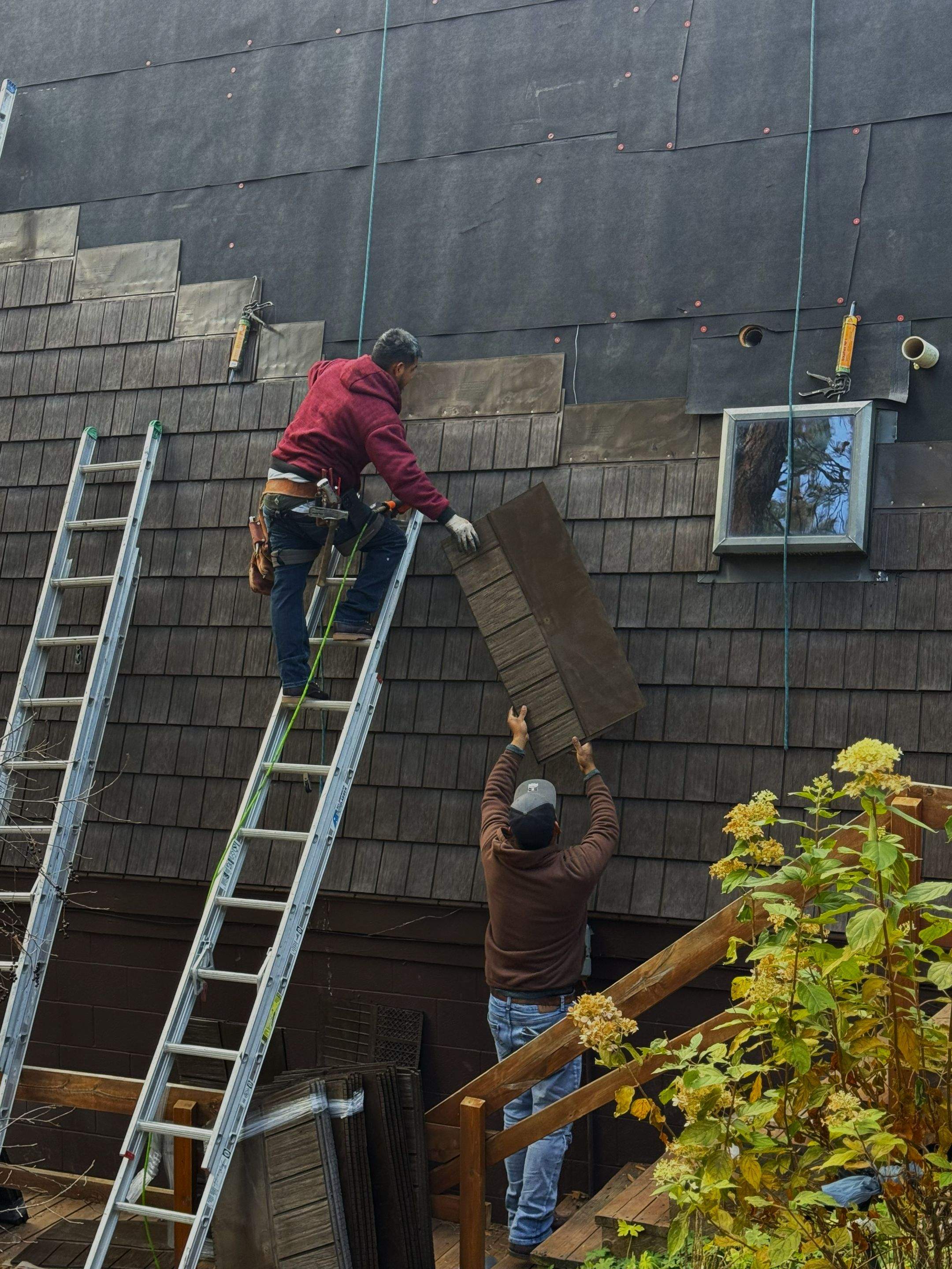 Brown Euroshield Beaumont Shake HP Roof Install by Weather-Tite Exteriors LLC