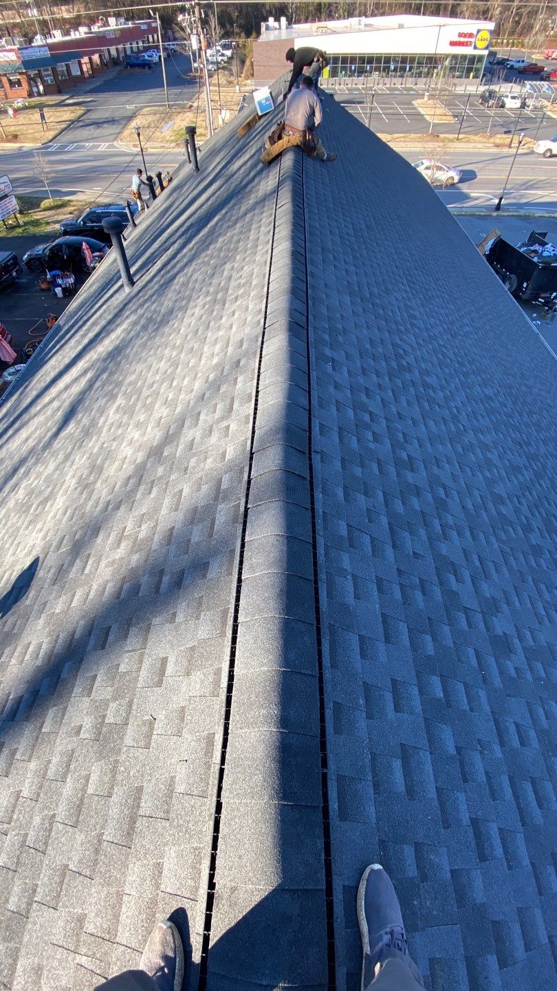 Commercial Roofing Installation weekend install for client by Georgia Roof Advisors