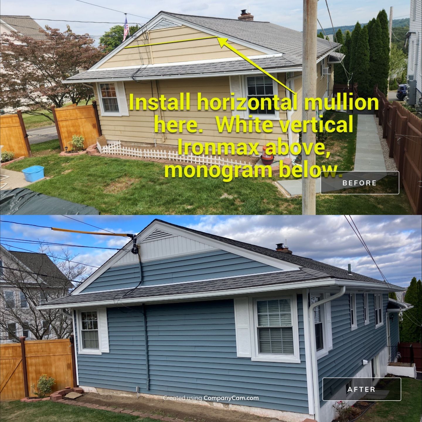Beautiful Siding update with Cert. Monogram D/4 x 12'6" Clapboard, Wedgewood Blue by DiGiorgi Roofing and Siding Inc