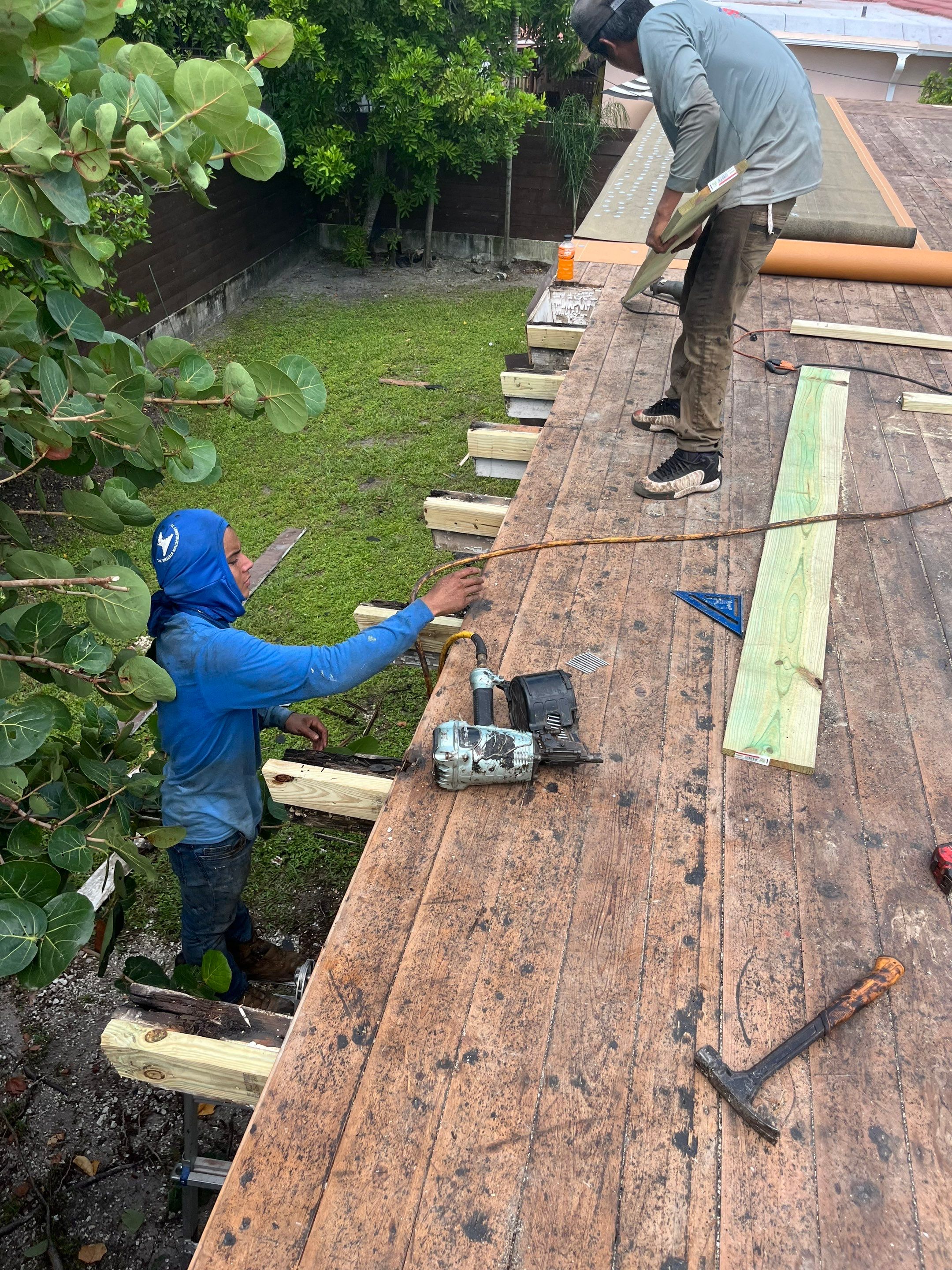 Residential Flat Roof Repair by The Goat Contractor ( Giampri Corp)