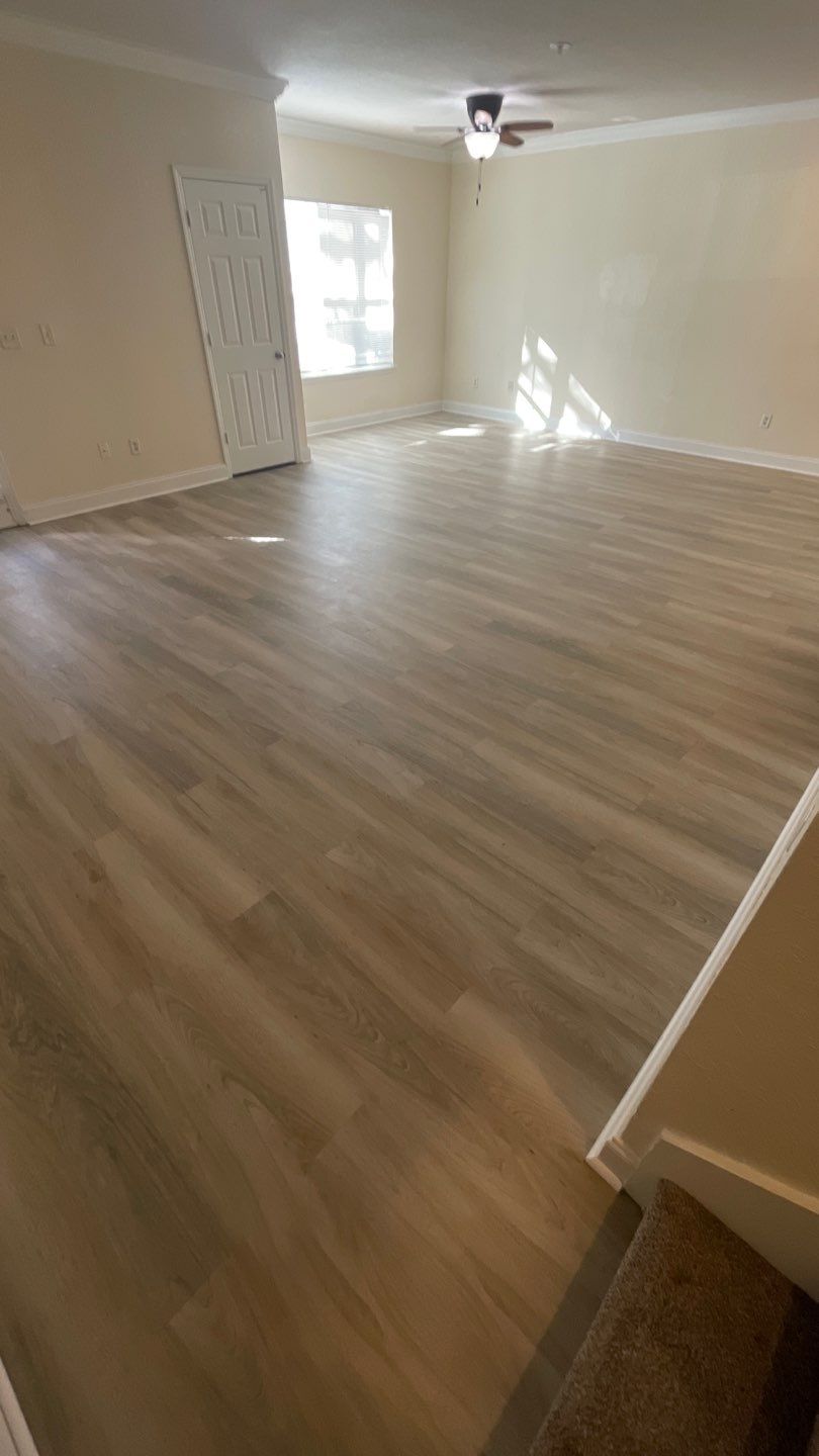 Home Remodel using LVP Flooring and Cabinets by HandyMangum