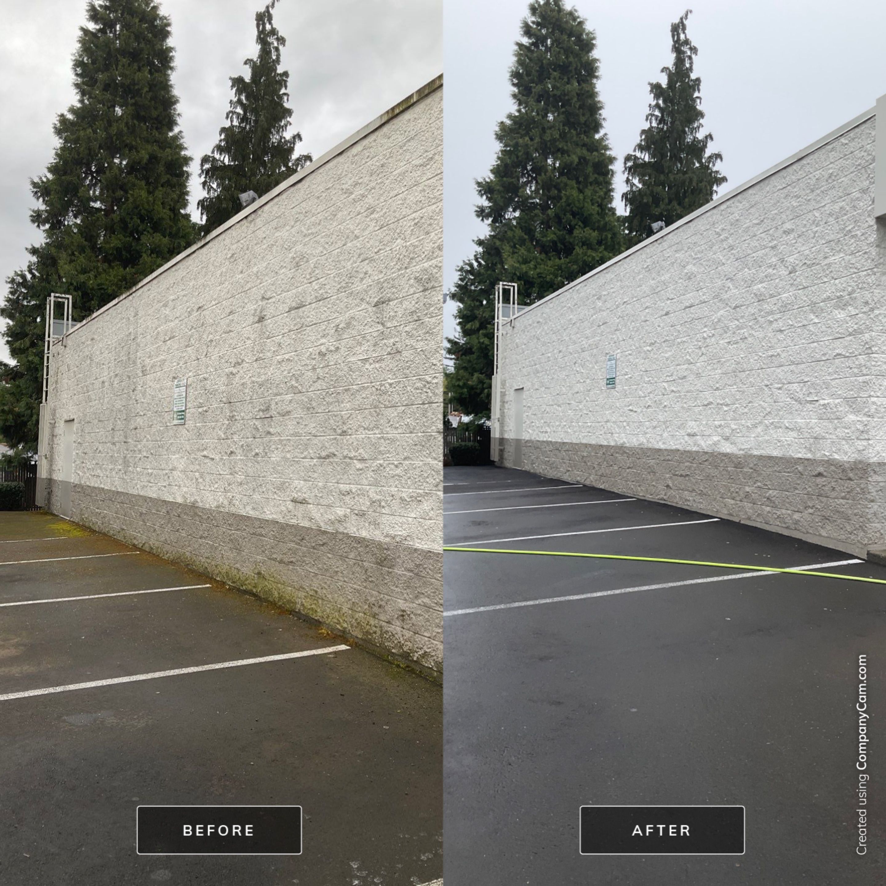 Store wash using Soft wash solution by Willamette Outdoor Wash LLC