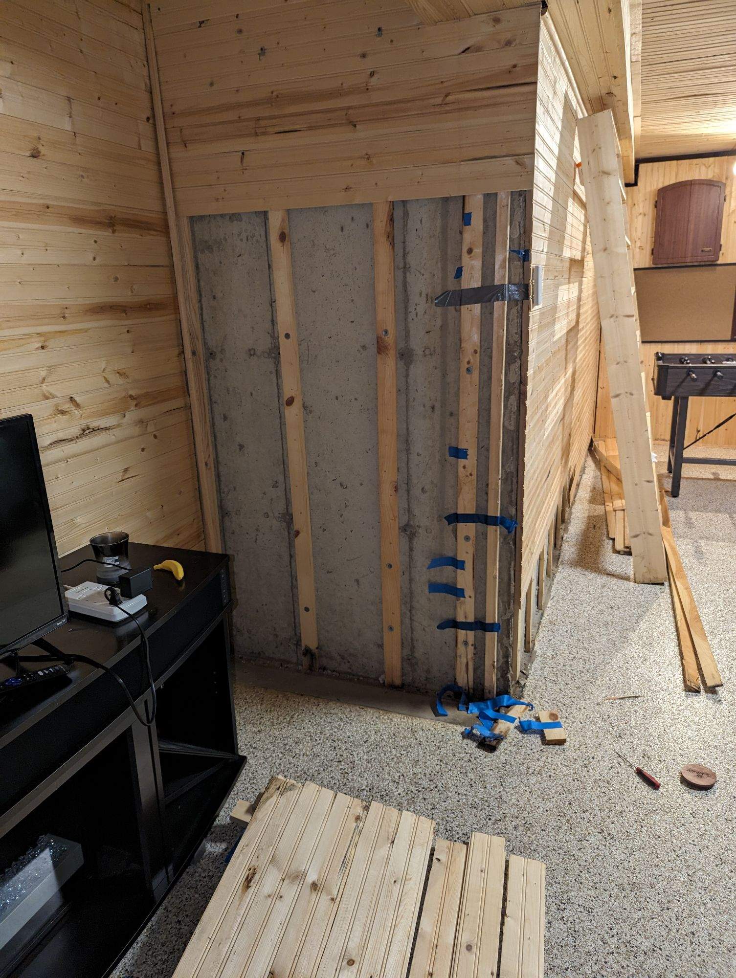 Interior Foundation Crack Repair by Allied Water Services