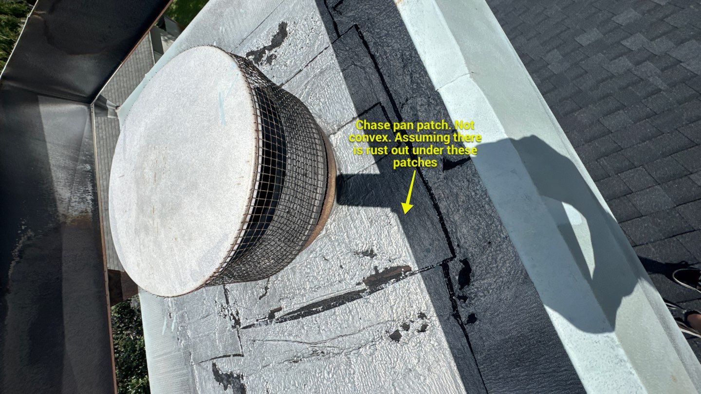 Chimney cleaning found to be with a damaged flue pipe by Hygienic Air, Inc