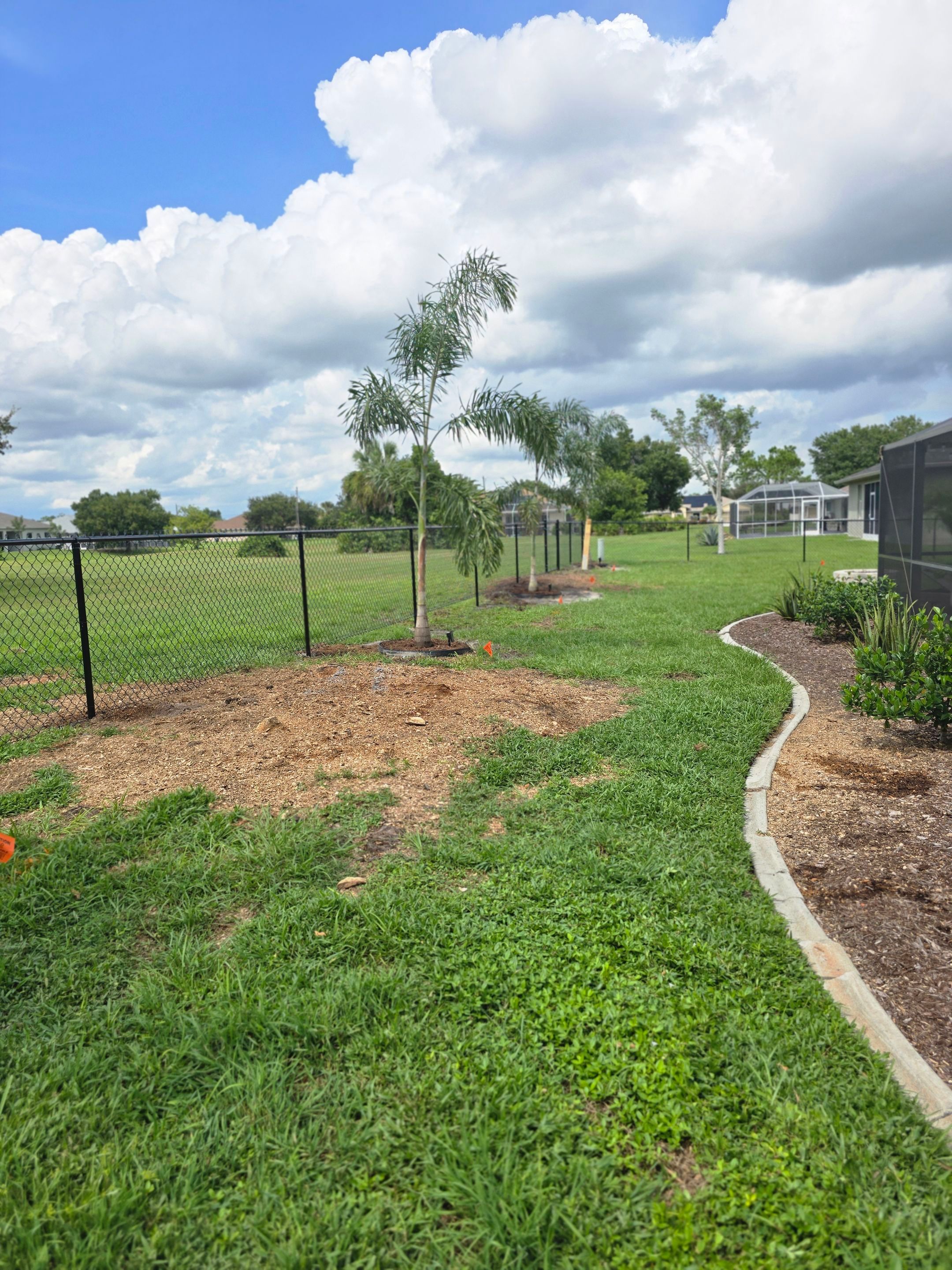 Black Vinyl-Coated Chain Link Fence Installation in Punta Gorda by True Fence LLC