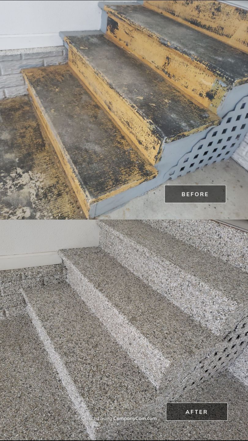 Des Moines Garage Transformation by Revival Concrete Coatings, LLC