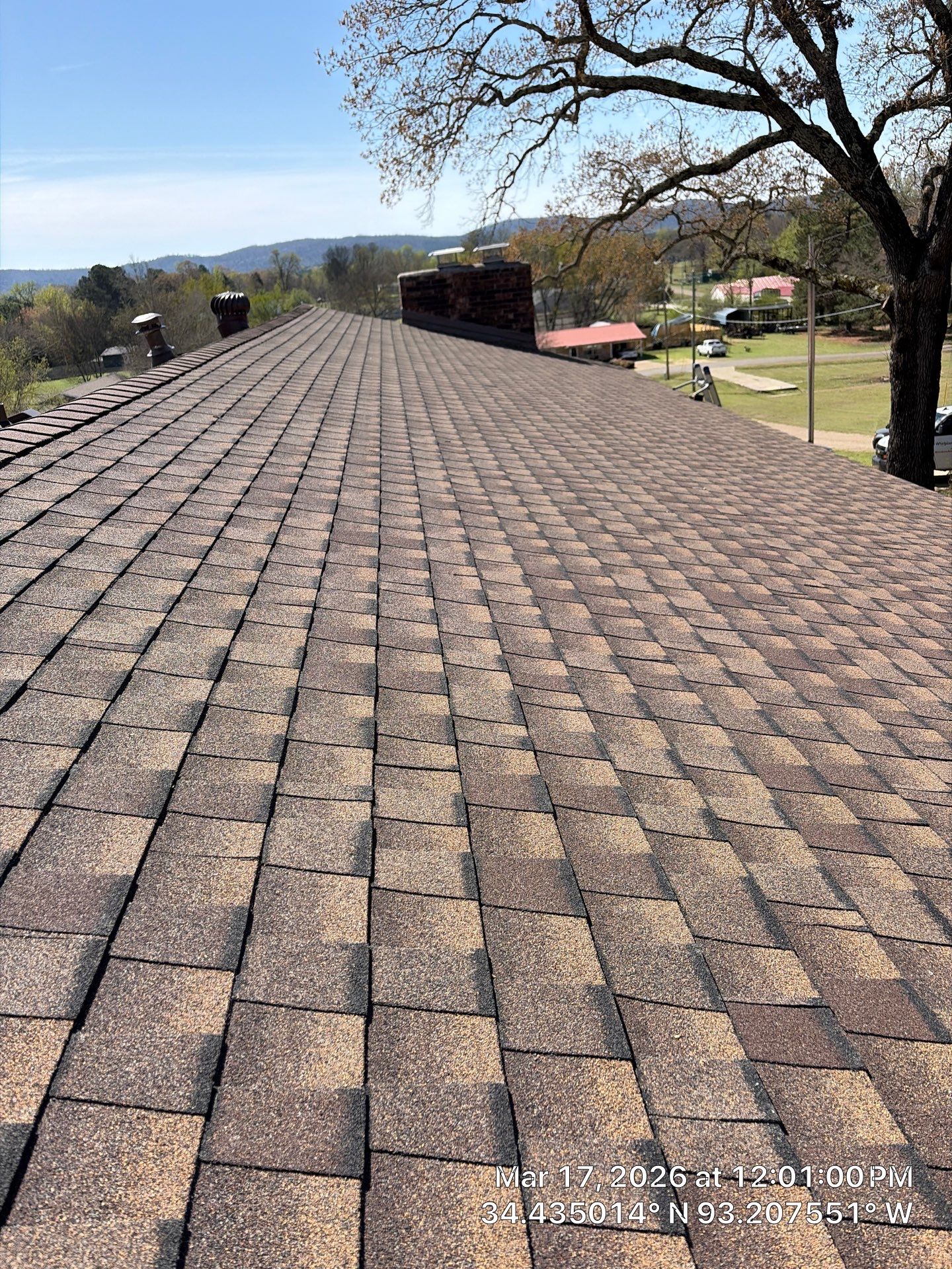 GAF Timberline UHDZ Shingle Roof Replacement and Decking Repair in Pearcy by Temple Roofing and Exteriors
