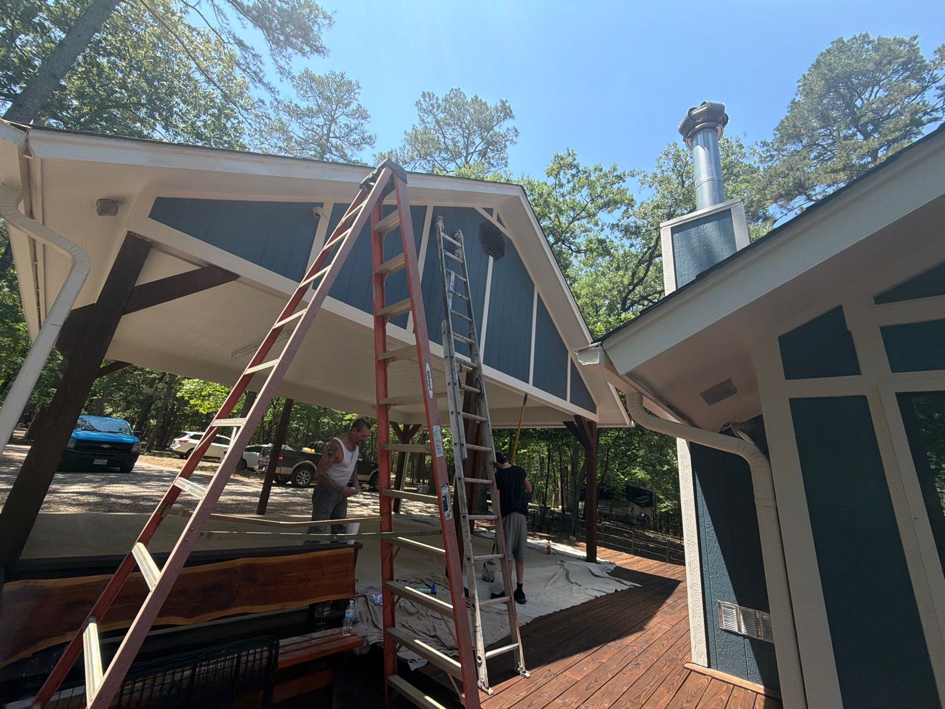 Complete Exterior Color Transformation in Holly Lake Ranch, Texas by Quality Coats Painting