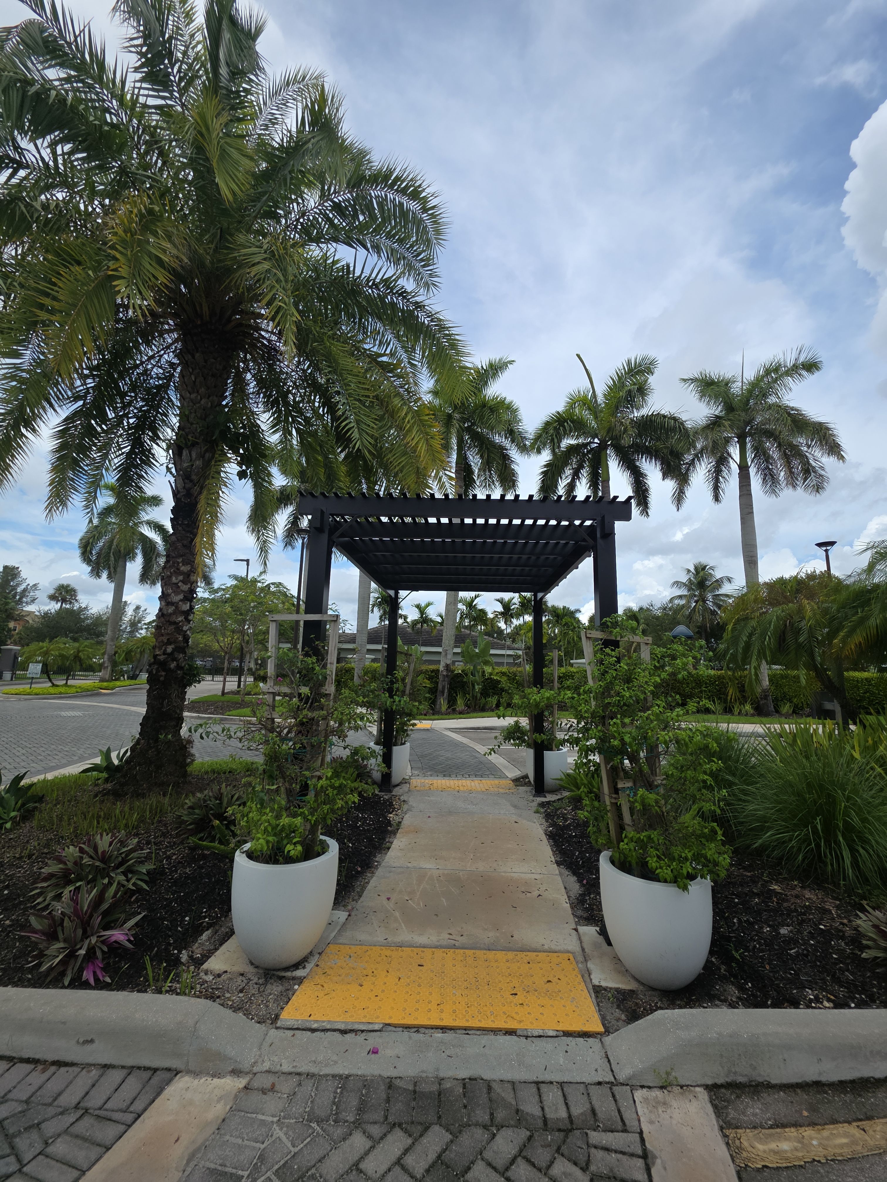 Commercial Hardscape and Pergola Installation in West Palm Beach by Picos Construction Engineering