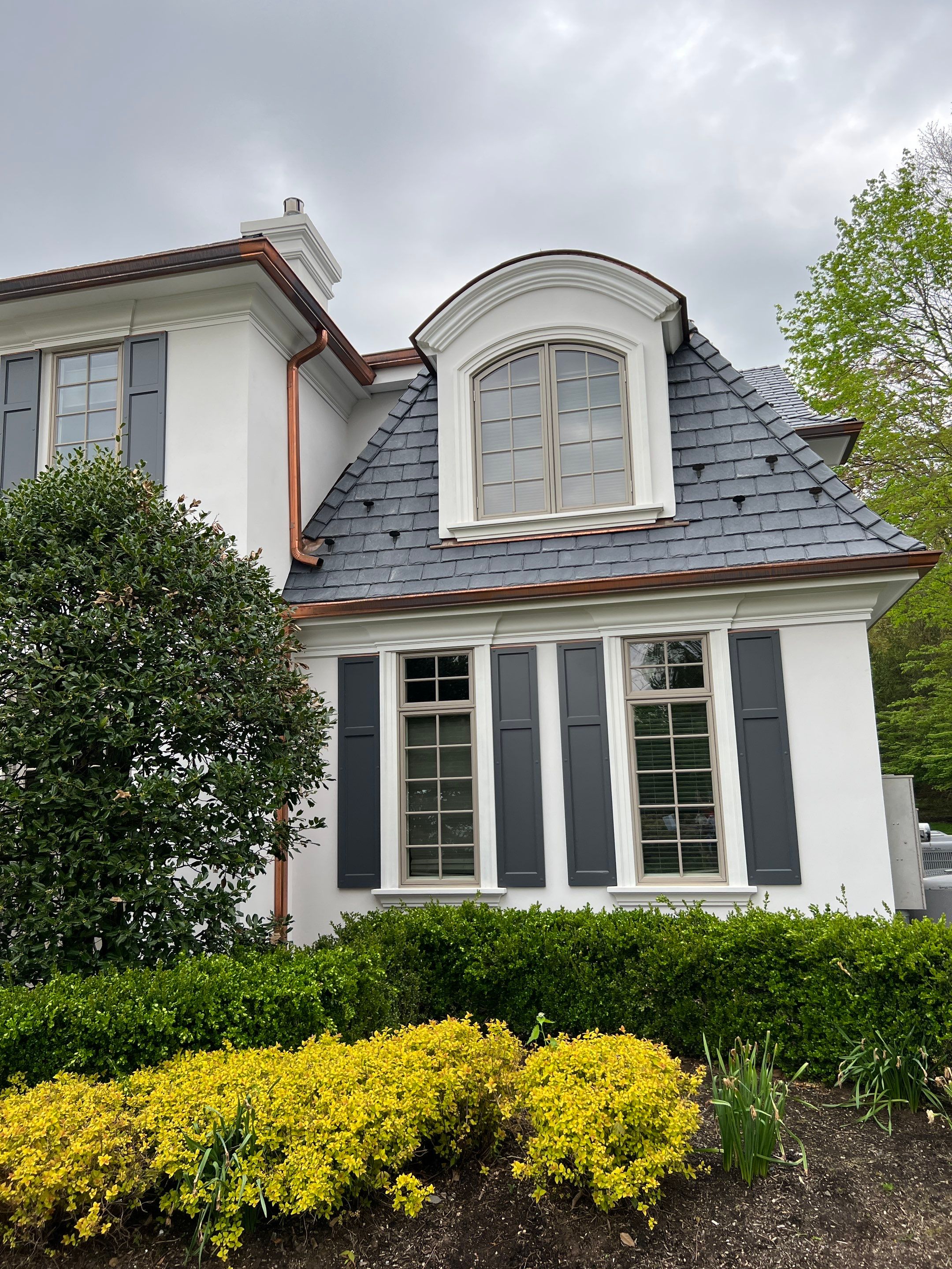 Full Slate - Stucco - Copper Remodel by USA Roof Masters