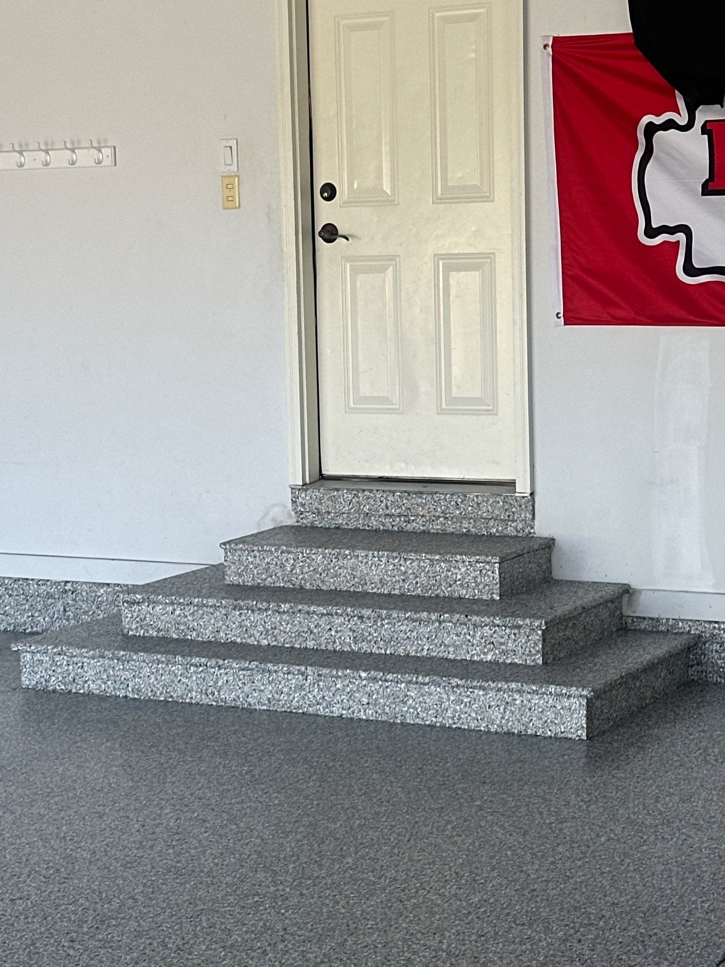 Perfect Garage for Chiefs Gameday ❤️💛 by Revival Concrete Coatings