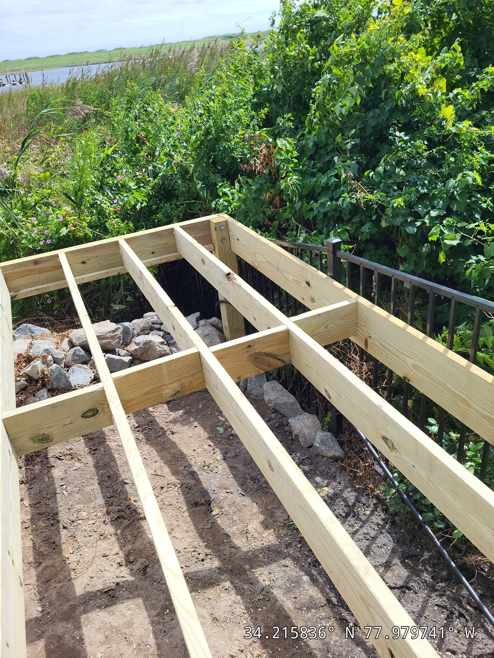 Pool Deck using IPE Decking Groved by RGR Construction and Roofing, LLC