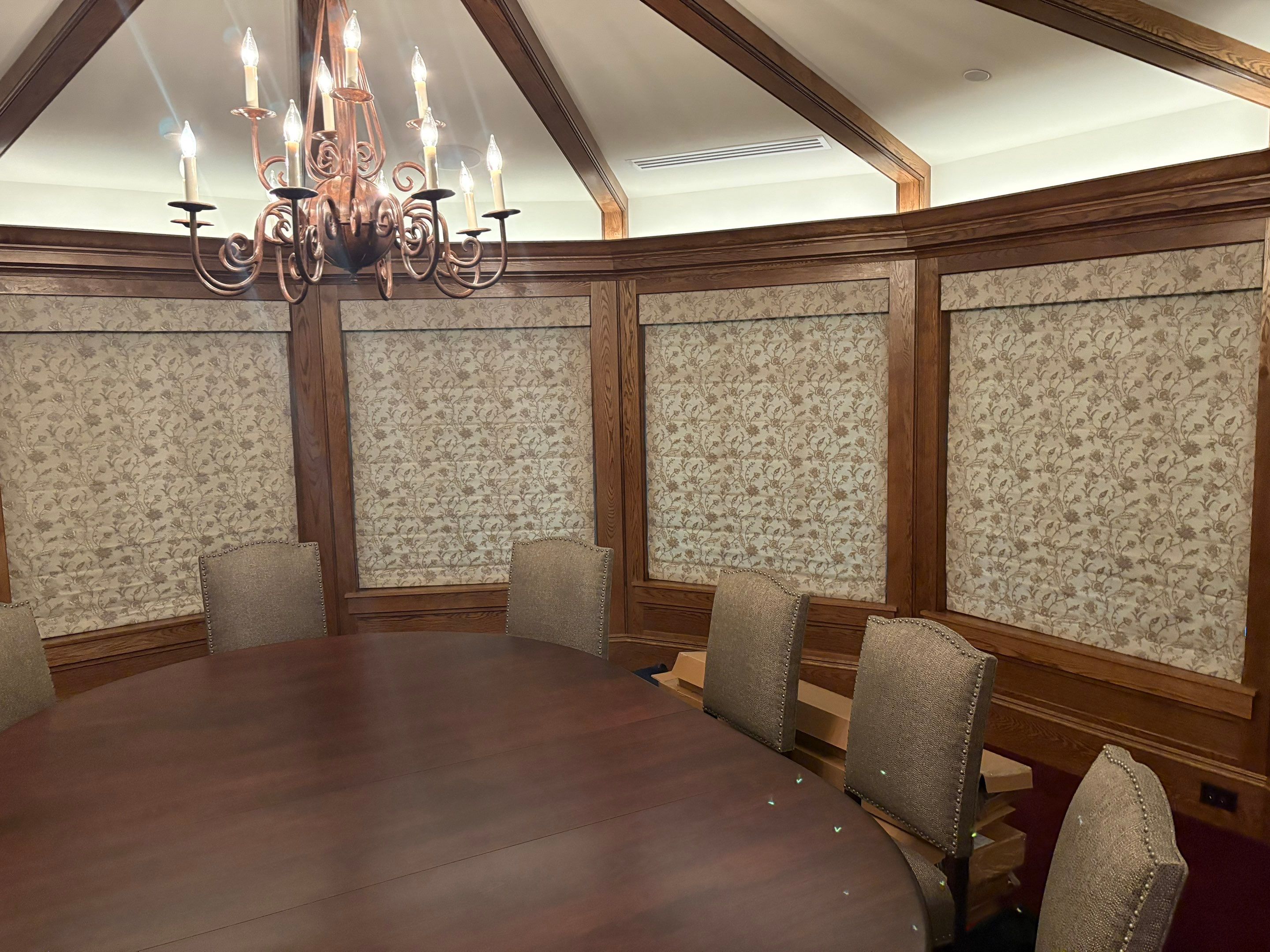 Roman Shades Project in Huntsville, Alabama by Blinds and Borders
