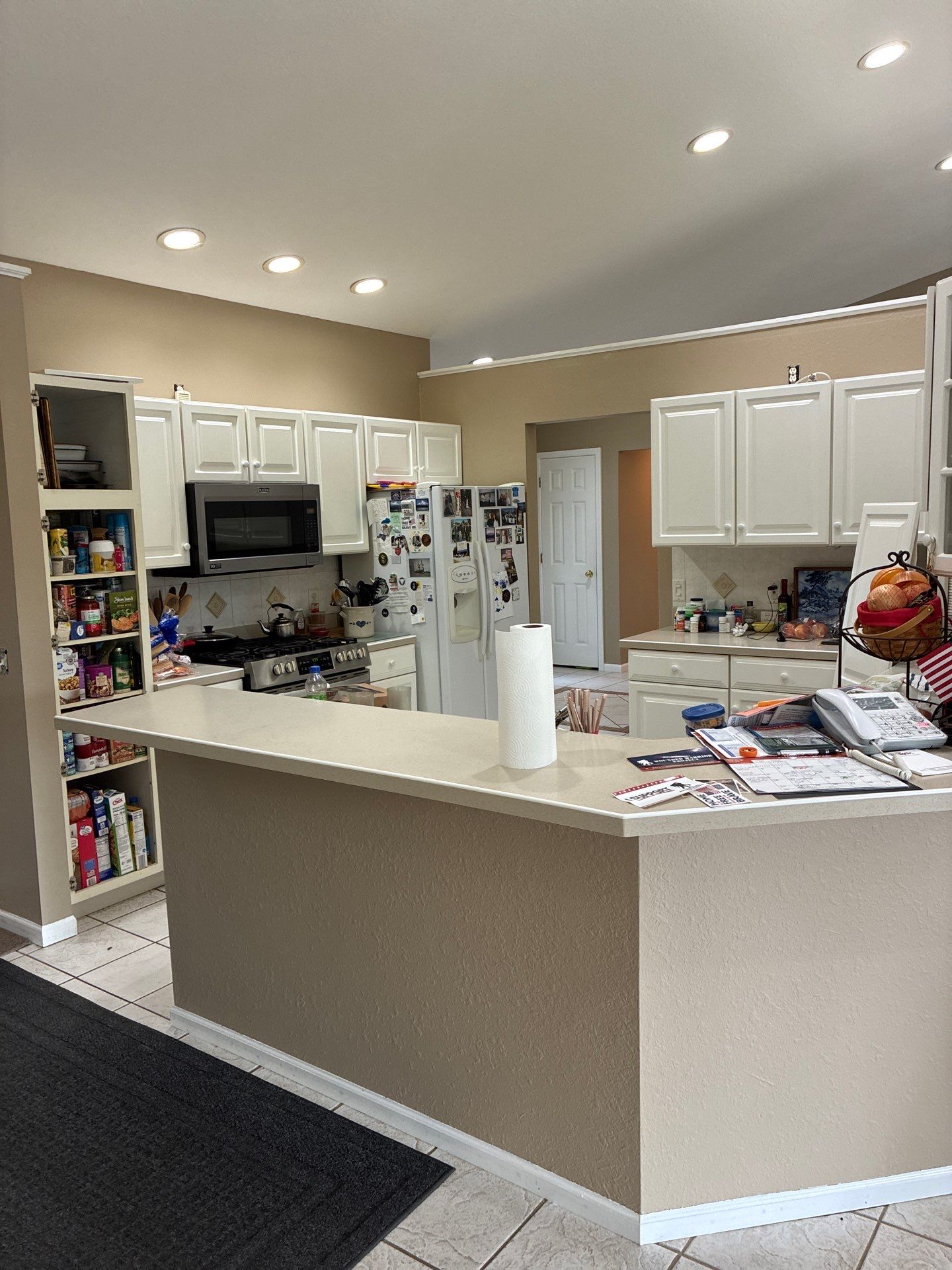 Neutral Interior Wall Repainting and Color Transformation in Whitehall Michigan by Gordon Painting
