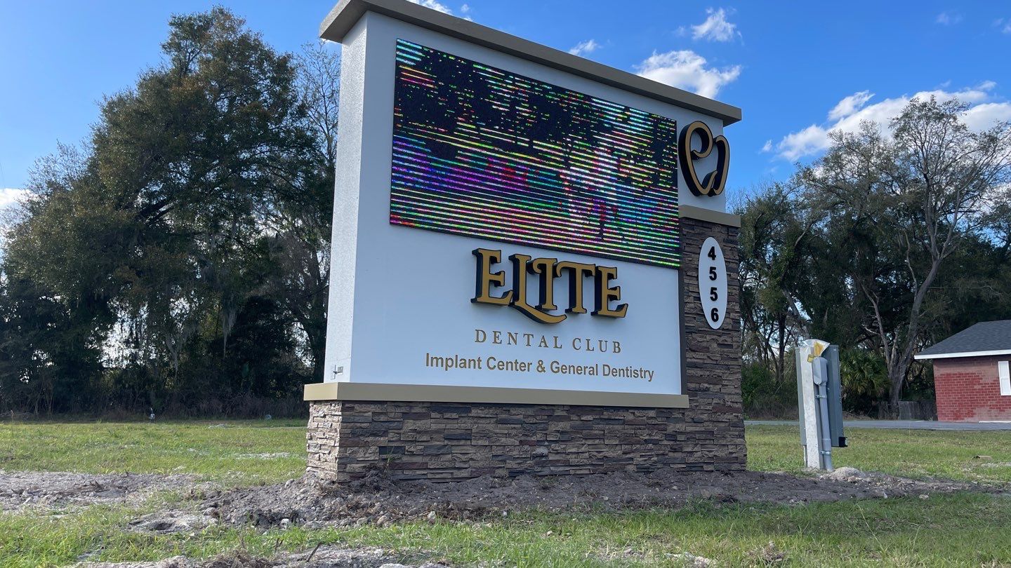 Monument Sign for Elite Dental by SignCrafters