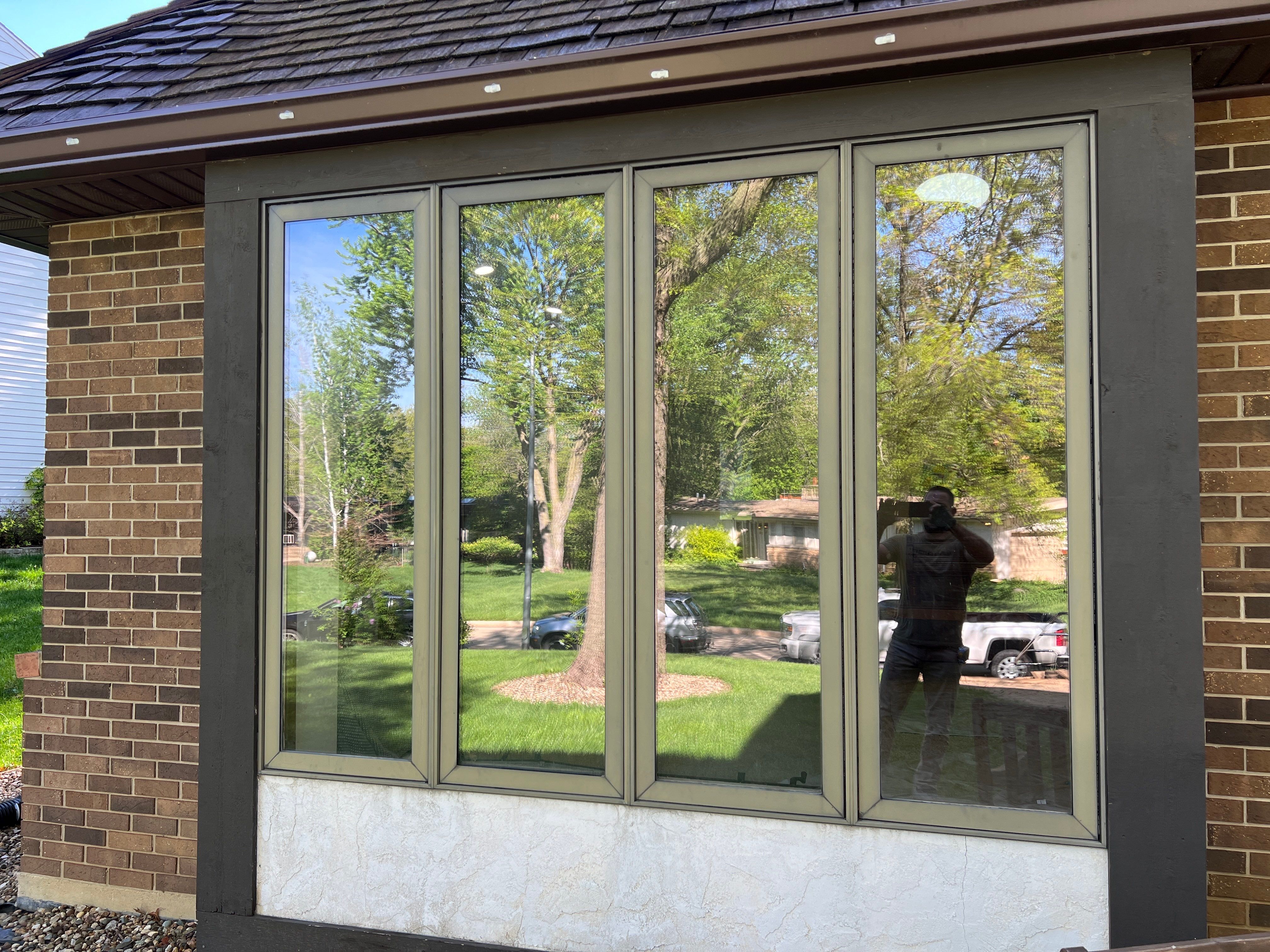 Window Installation using Pella 250 series vinyl window by United Windows and Siding LLC