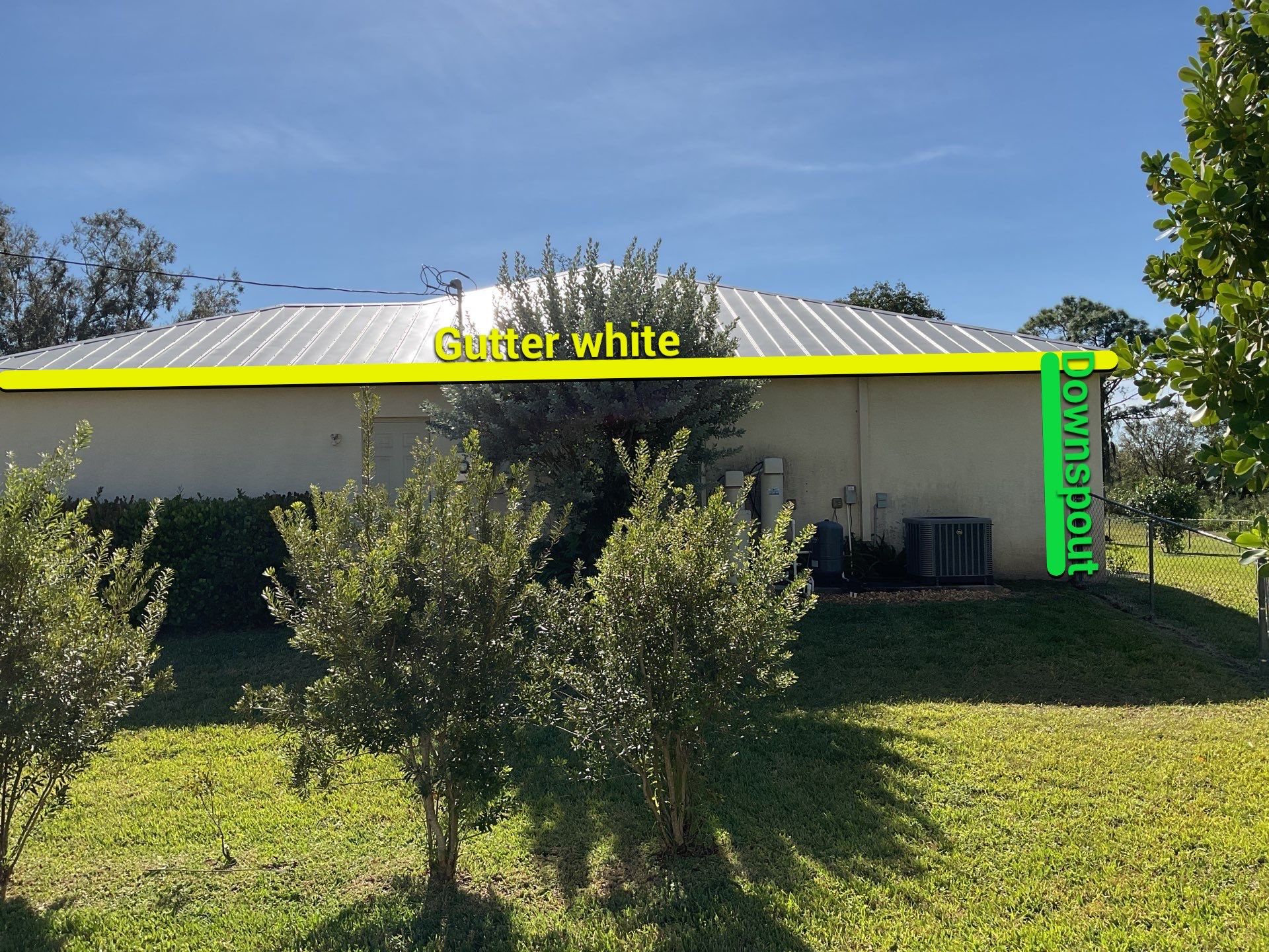 White K-Style Gutters for Modern Homes in North Fort Myers FL by Gutter Professors