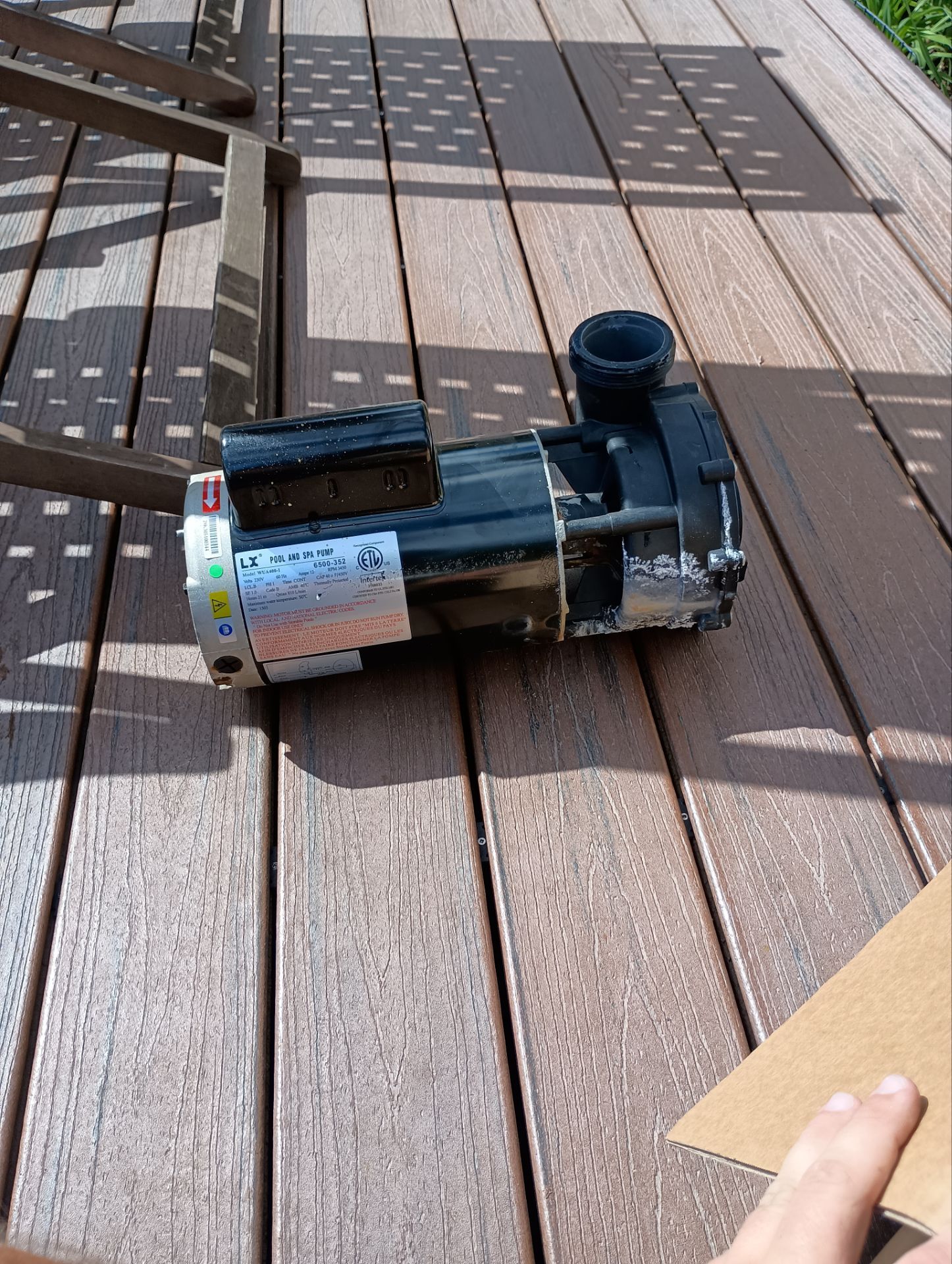 Leaking pump replacement  by Action Spa Repair LLC