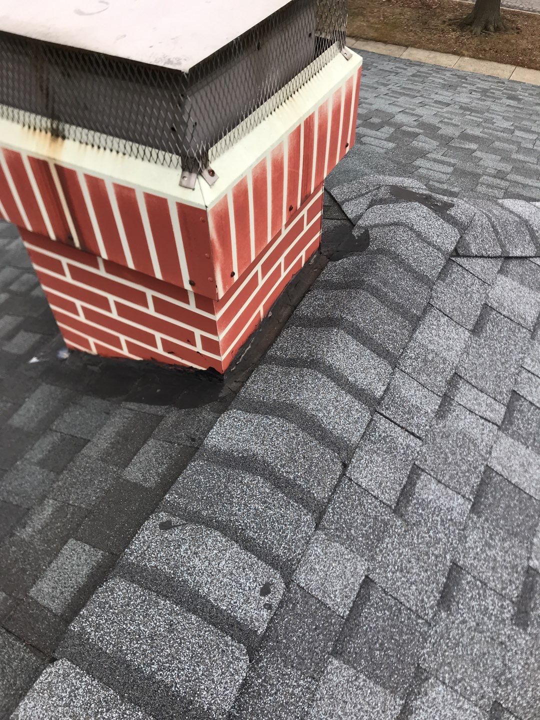 Metal chimney housing replacement by Pro Home Services Inc