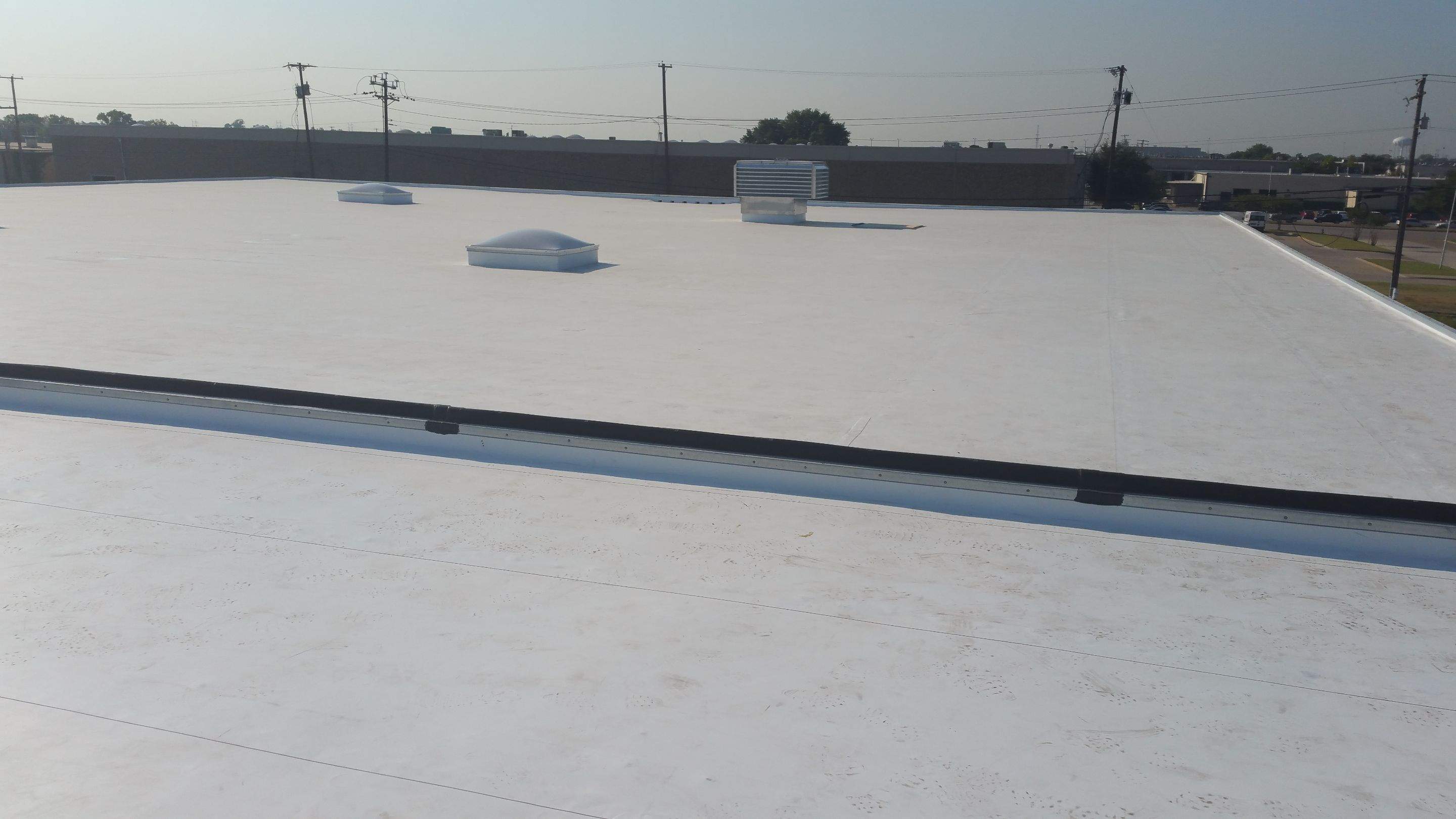 Massive Storm Damage Project - Factory in Arlington by First United Roofing & Construction