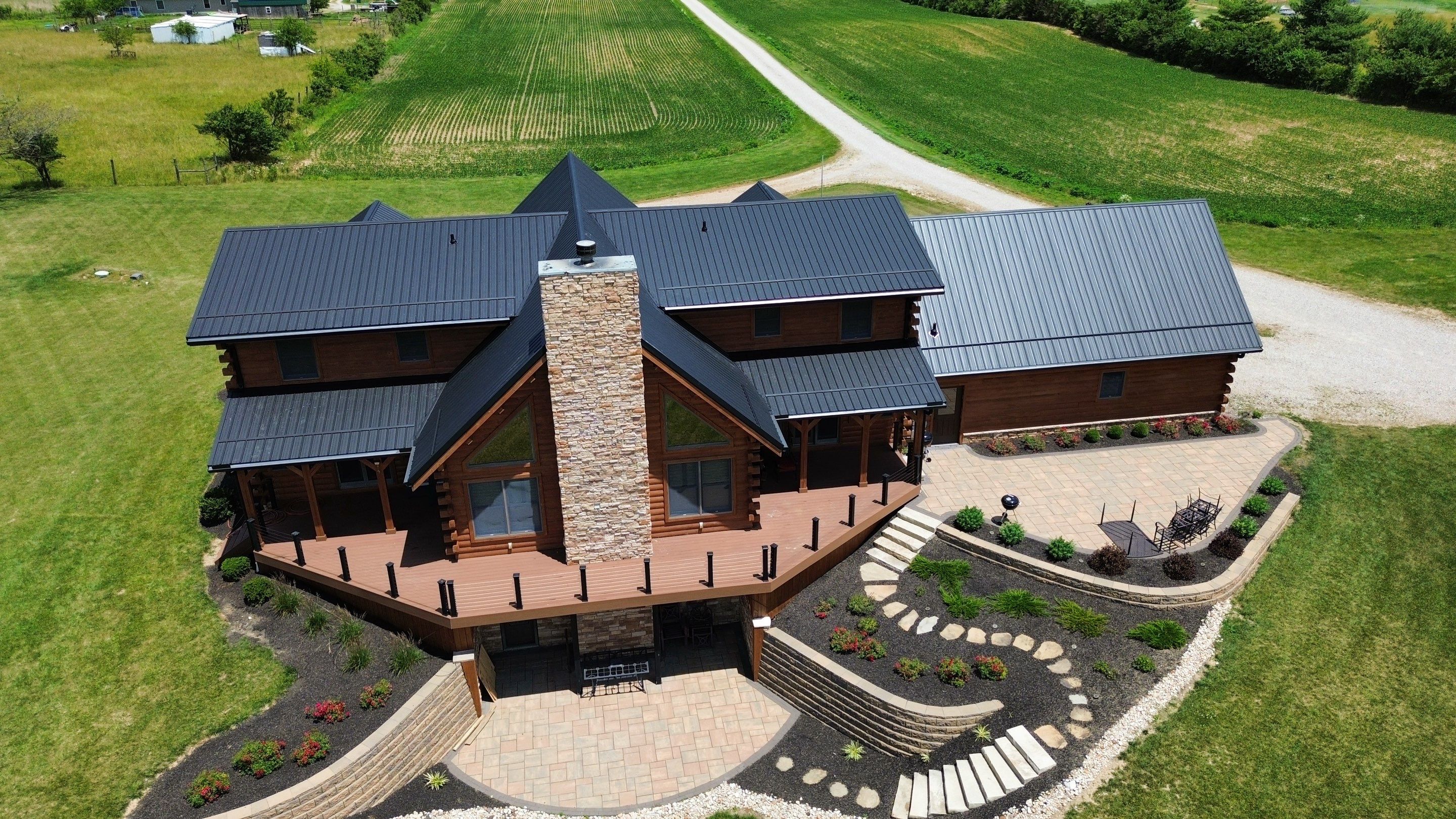 Residential Roofing Installation using Performance Panel Metal - Frost Black by RoofX 