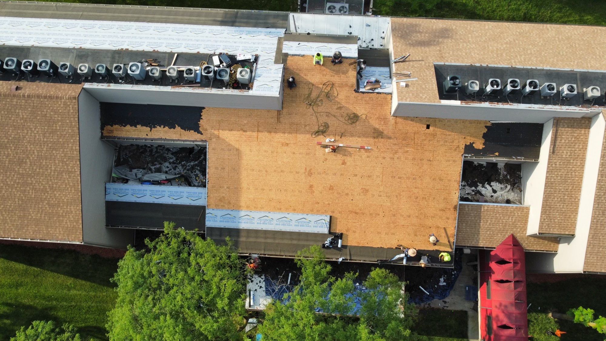Lightning Commercial Restoration using Tamko Titan by Lightning Exteriors