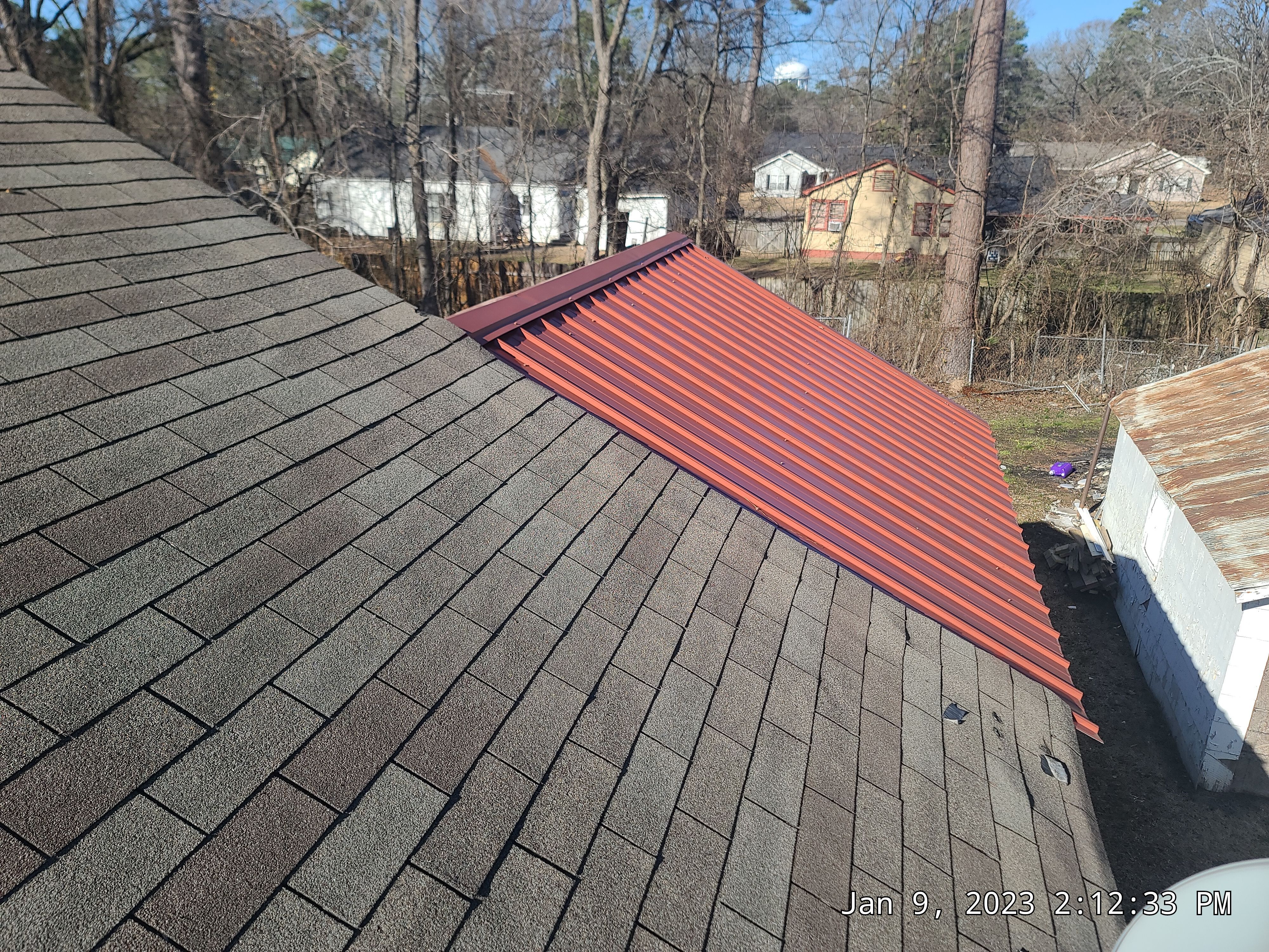 Residential Roofing Installation using 29 gauge metal by Hostetler Roofing
