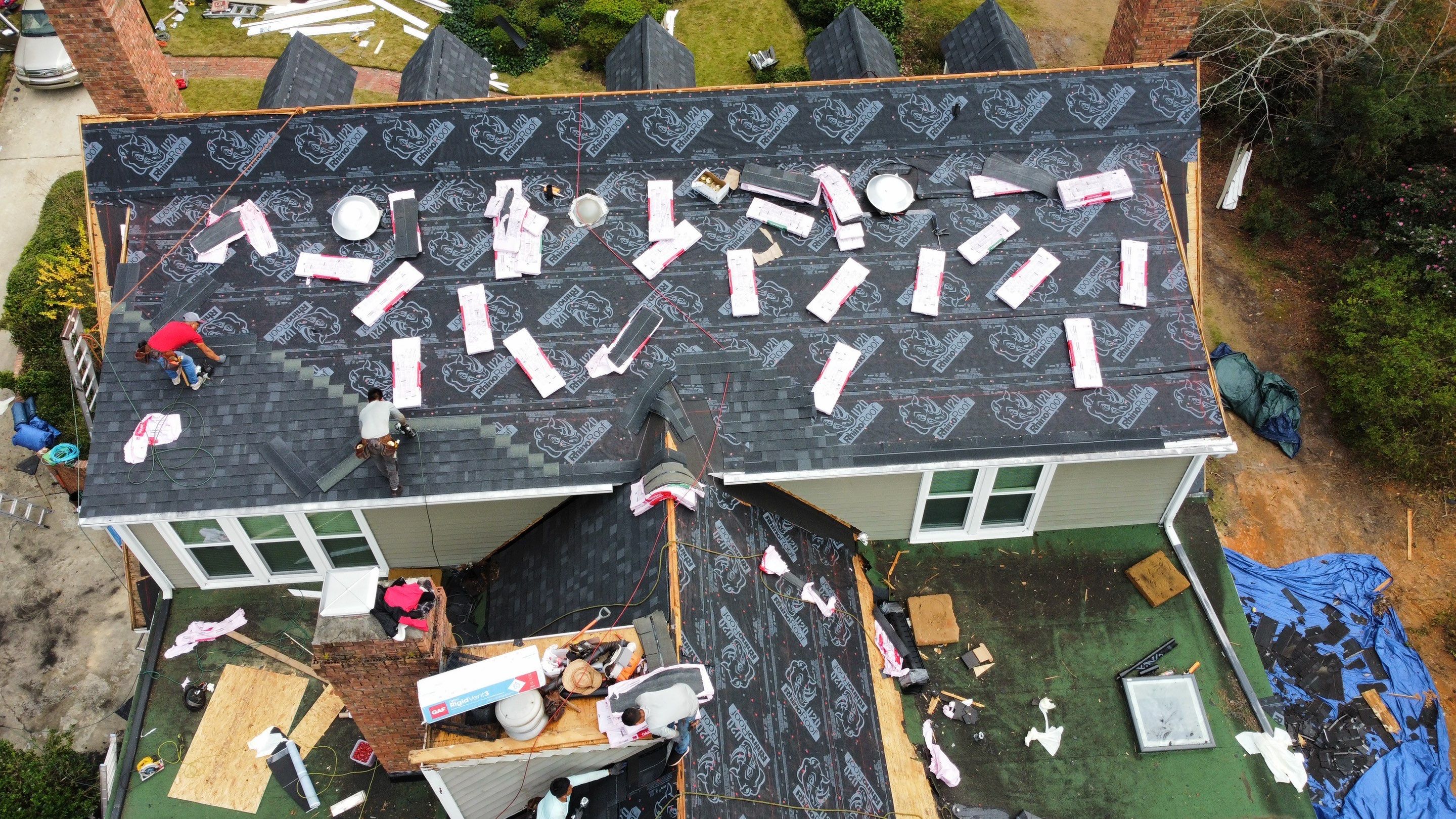 Roof Replacement using Owens Corning Oakridge Architectural Shingles by Midlands Roofing & Exteriors