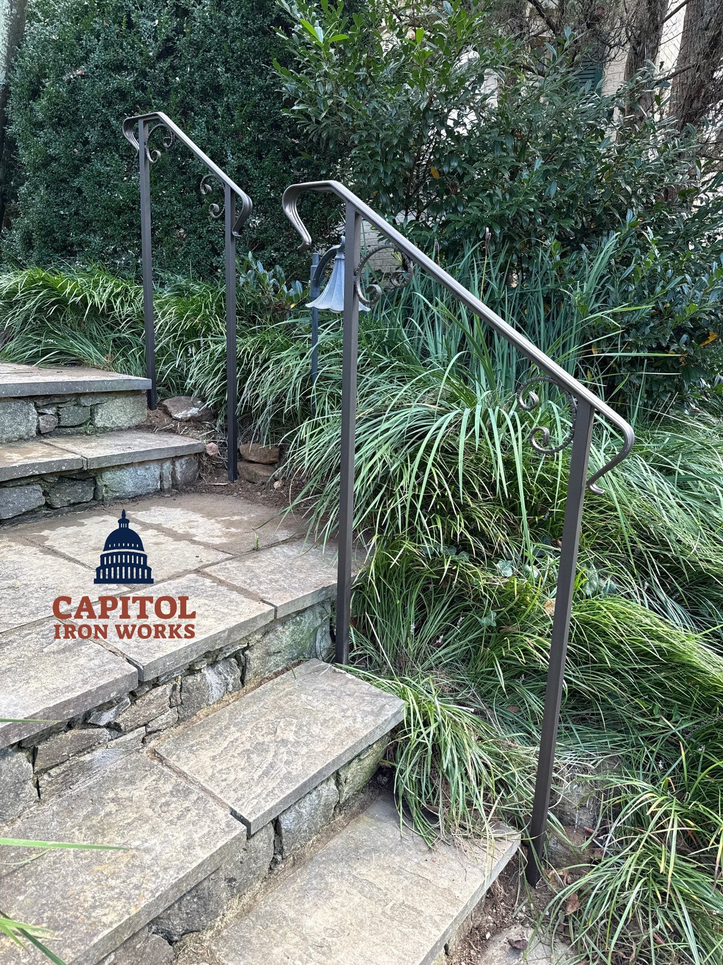 Traditional Ornamental Iron Railings – Silver Spring, MD by Capitol Iron Works