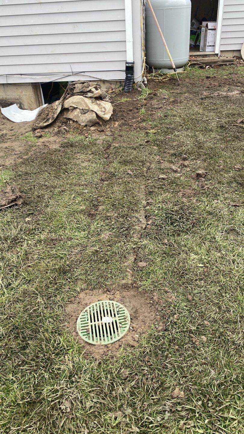 Crawl space encapsulation and Waterproofing using GrateDrain Waterproofing System by Toledo Basement Repair 