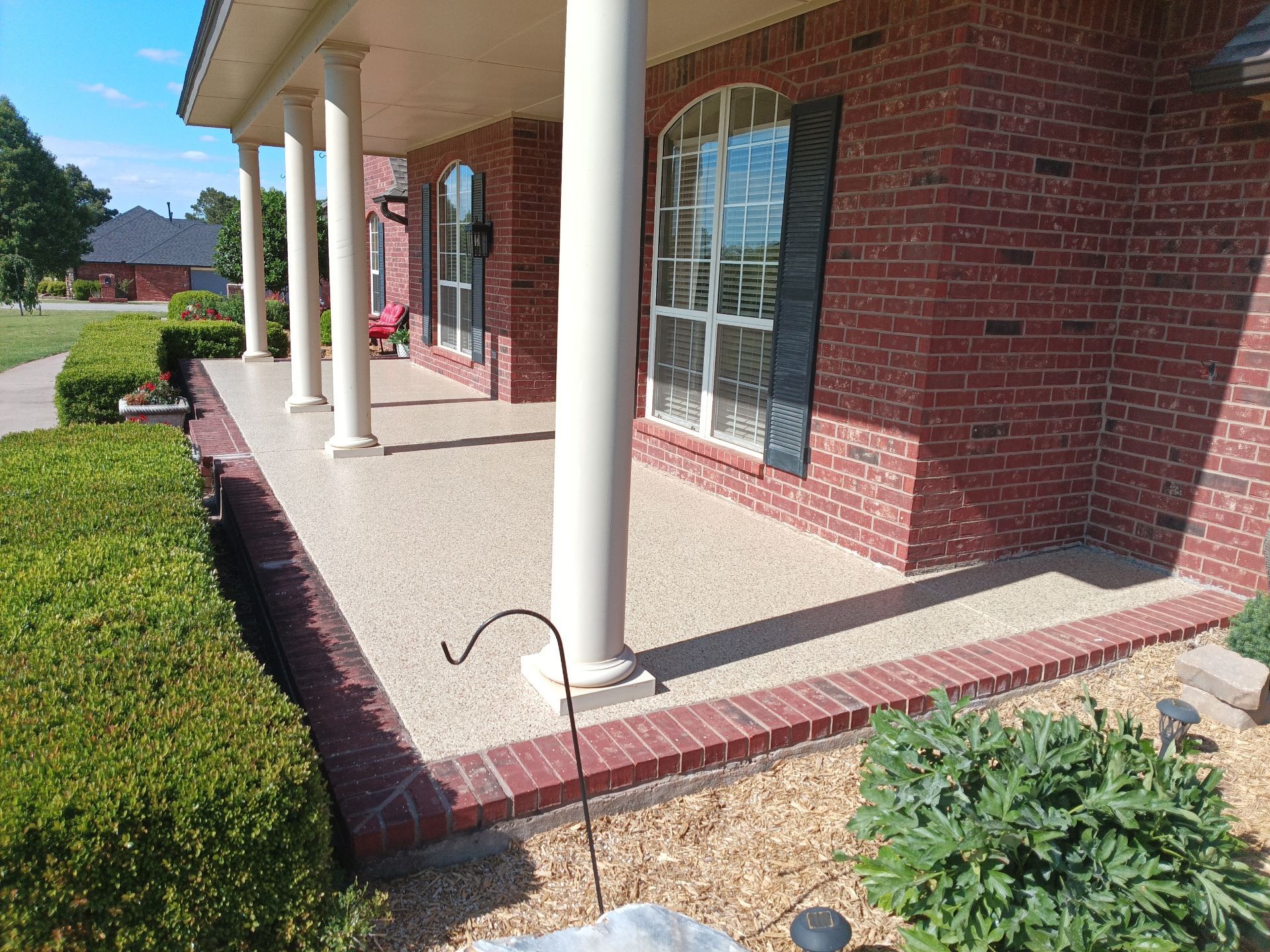 Patios in Pecan with Chestnut Accent by Copperhead Coatings