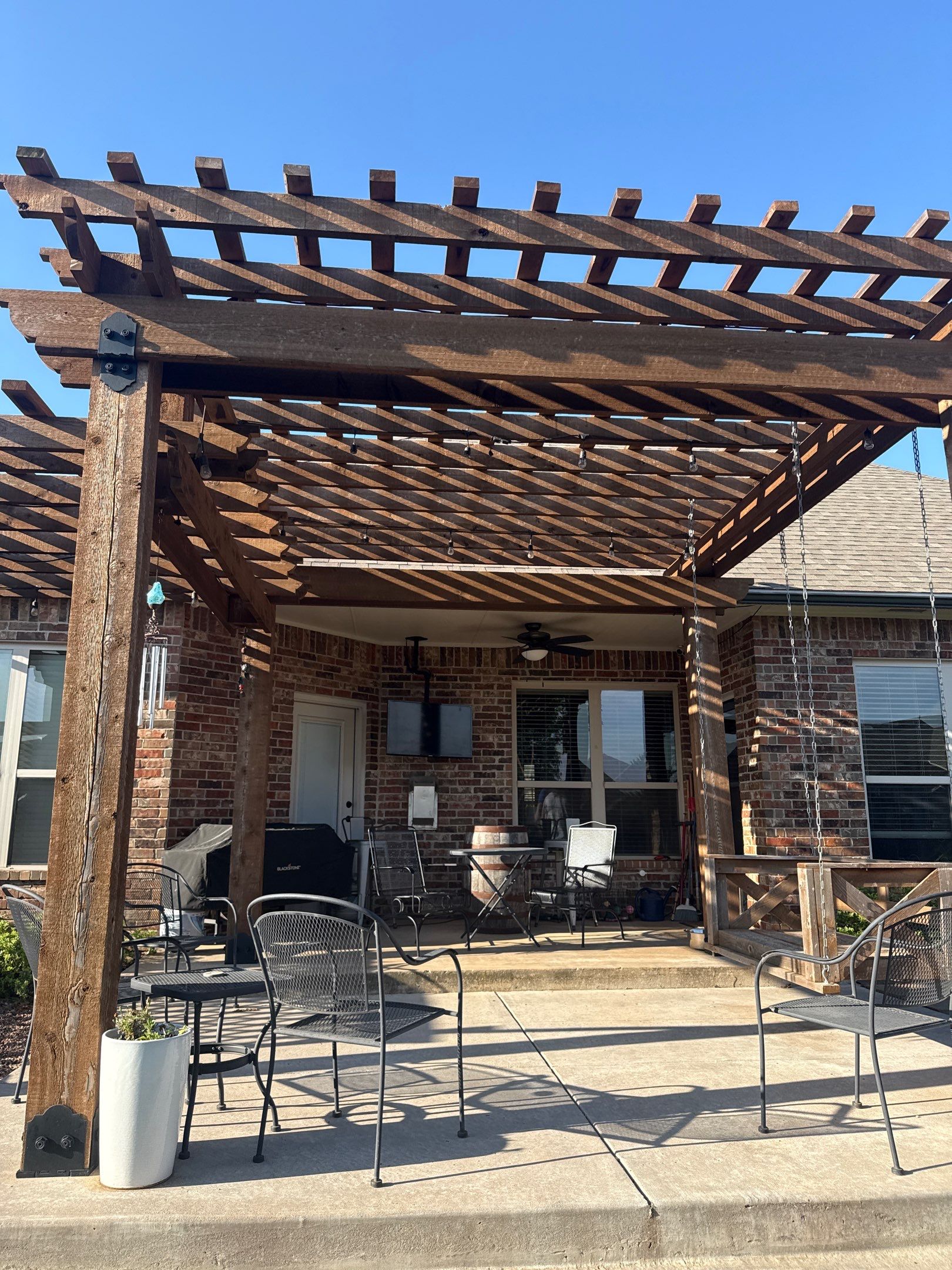 GAF Architectural Shingle Roof Replacement and Decking Repair in Mustang by 5Coat Roofing & Construction