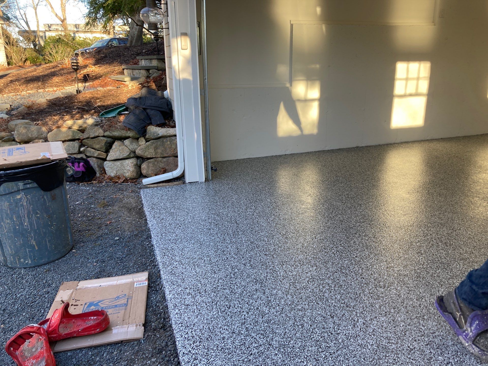 Garage in Mashpee, MA 02649 by Symphony Concrete Coatings